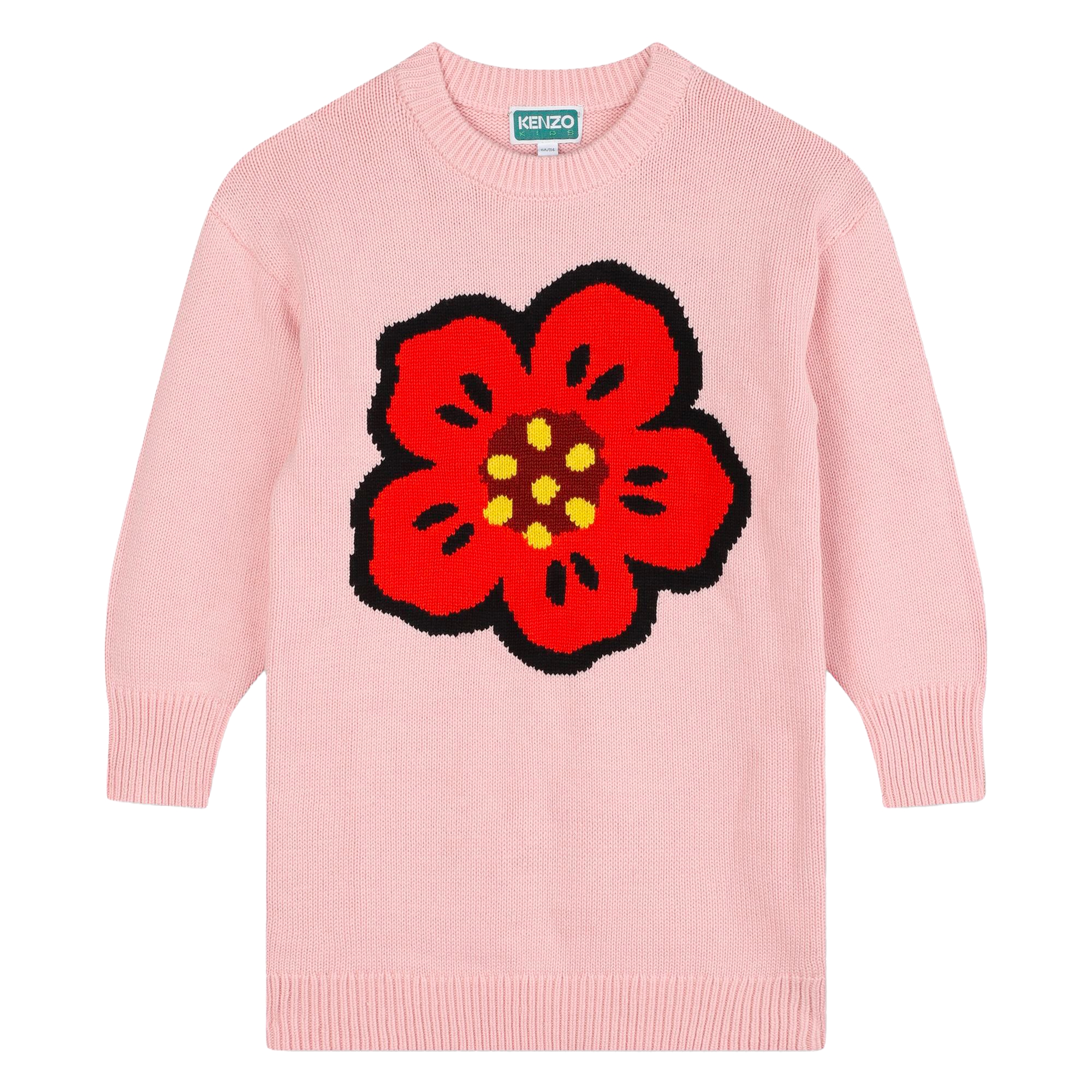 Jacquard knitted dress KENZO KIDS for GIRL