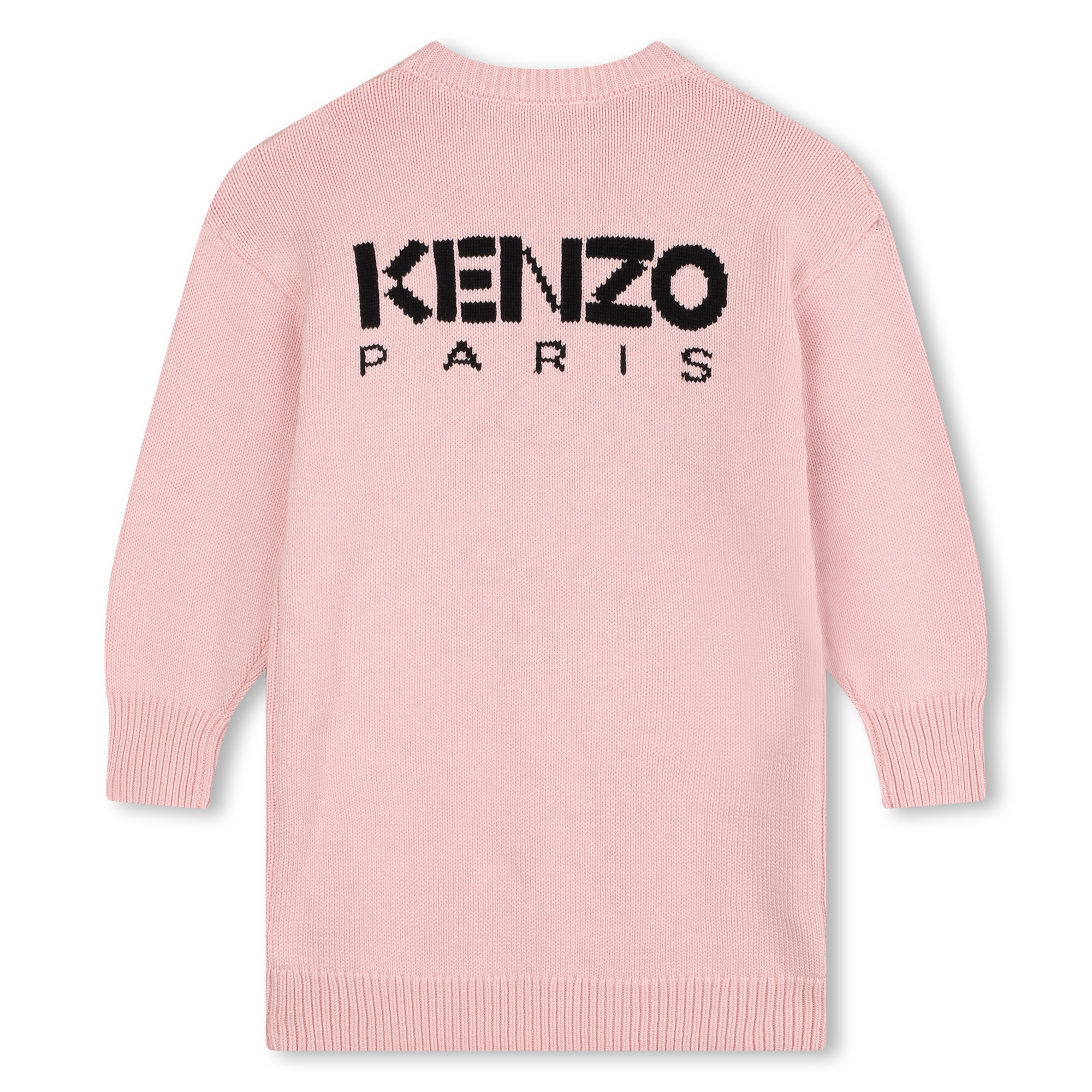 Jurk met ingebreide bloem KENZO KIDS Voor