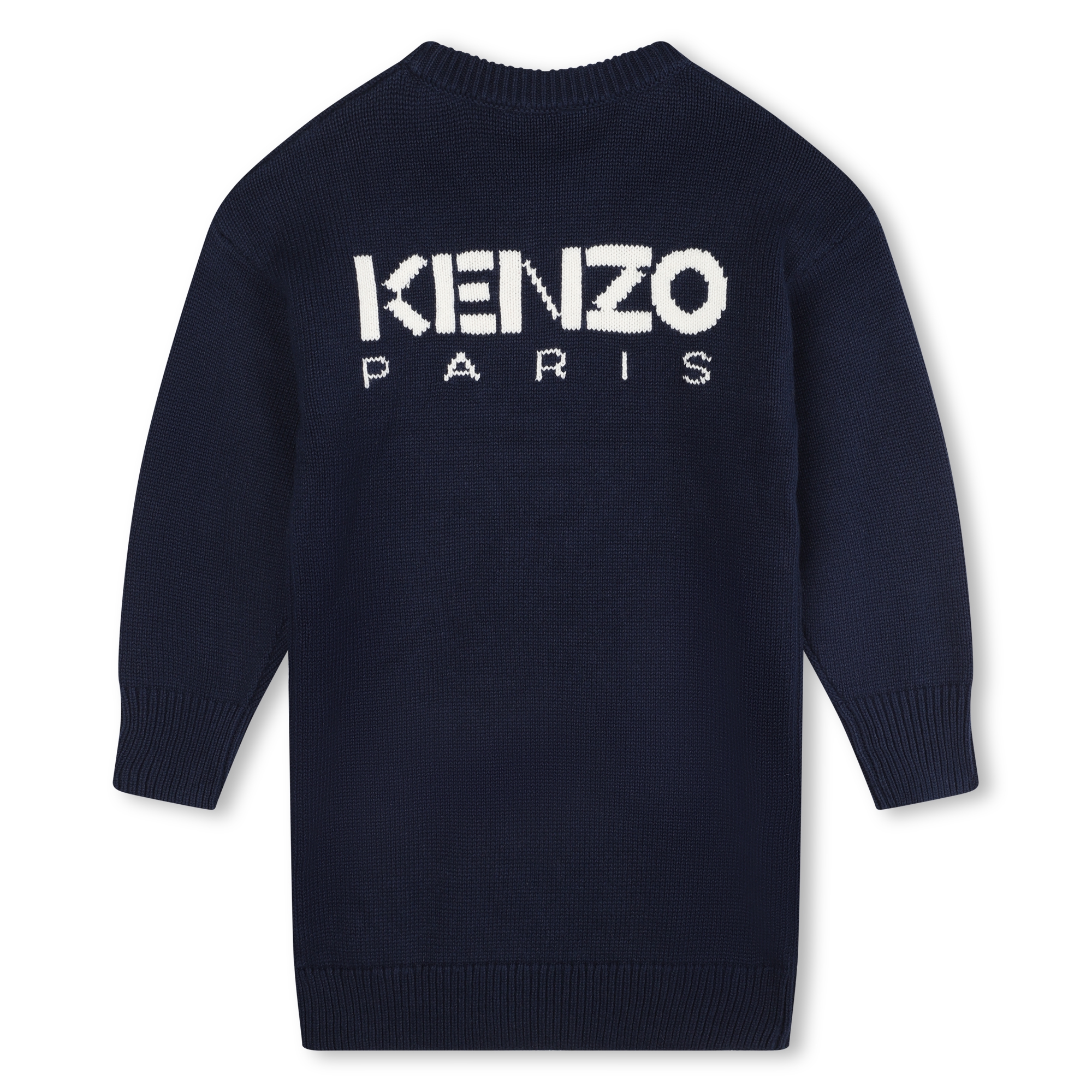 Jurk met ingebreide bloem KENZO KIDS Voor