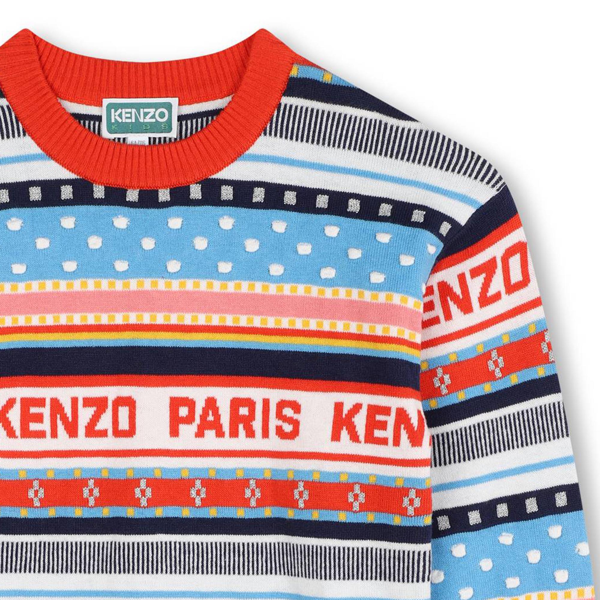 Vestito in maglia jacquard KENZO KIDS Per BAMBINA