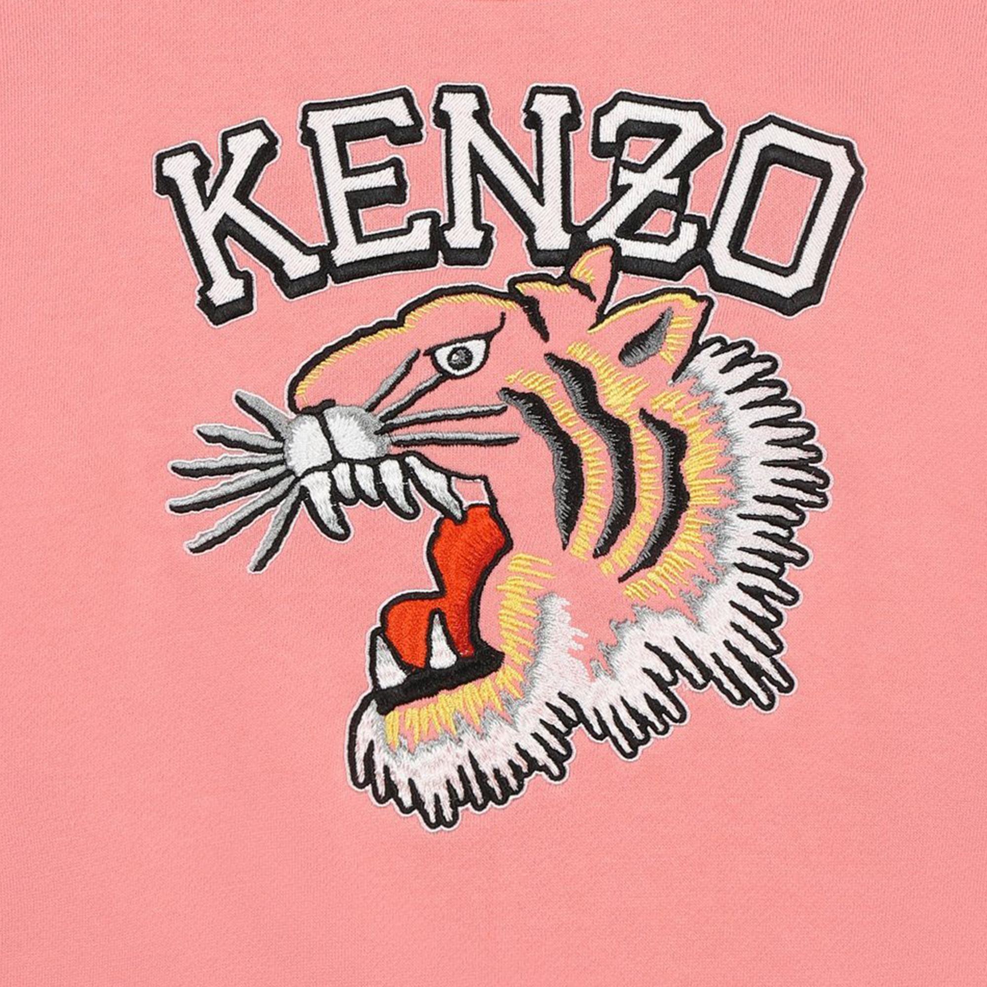 Embroidered cotton sweatshirt KENZO KIDS for GIRL