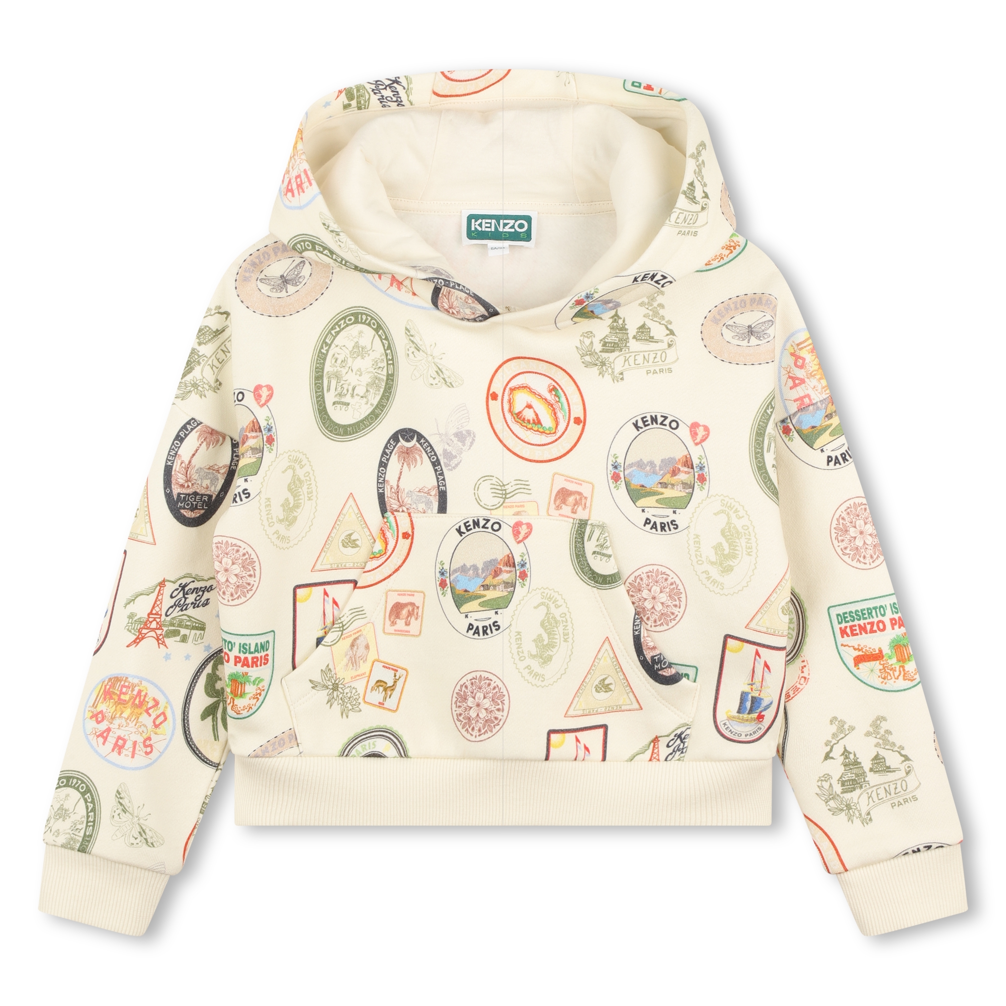 Katoenen sweater met print KENZO KIDS Voor