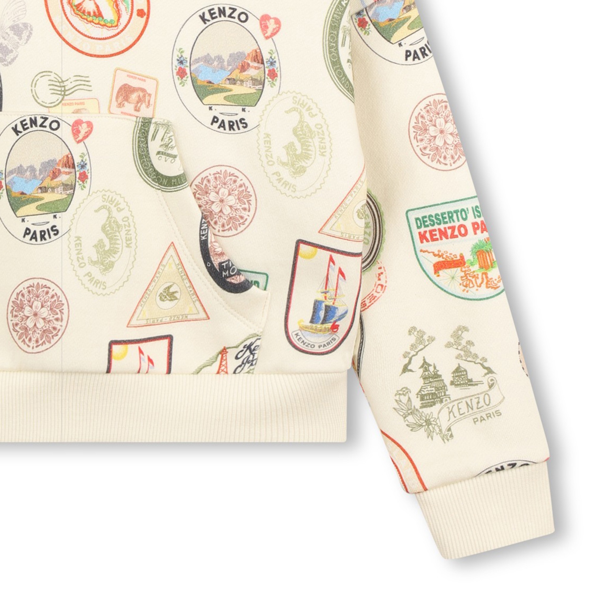 Printed cotton sweatshirt KENZO KIDS for GIRL