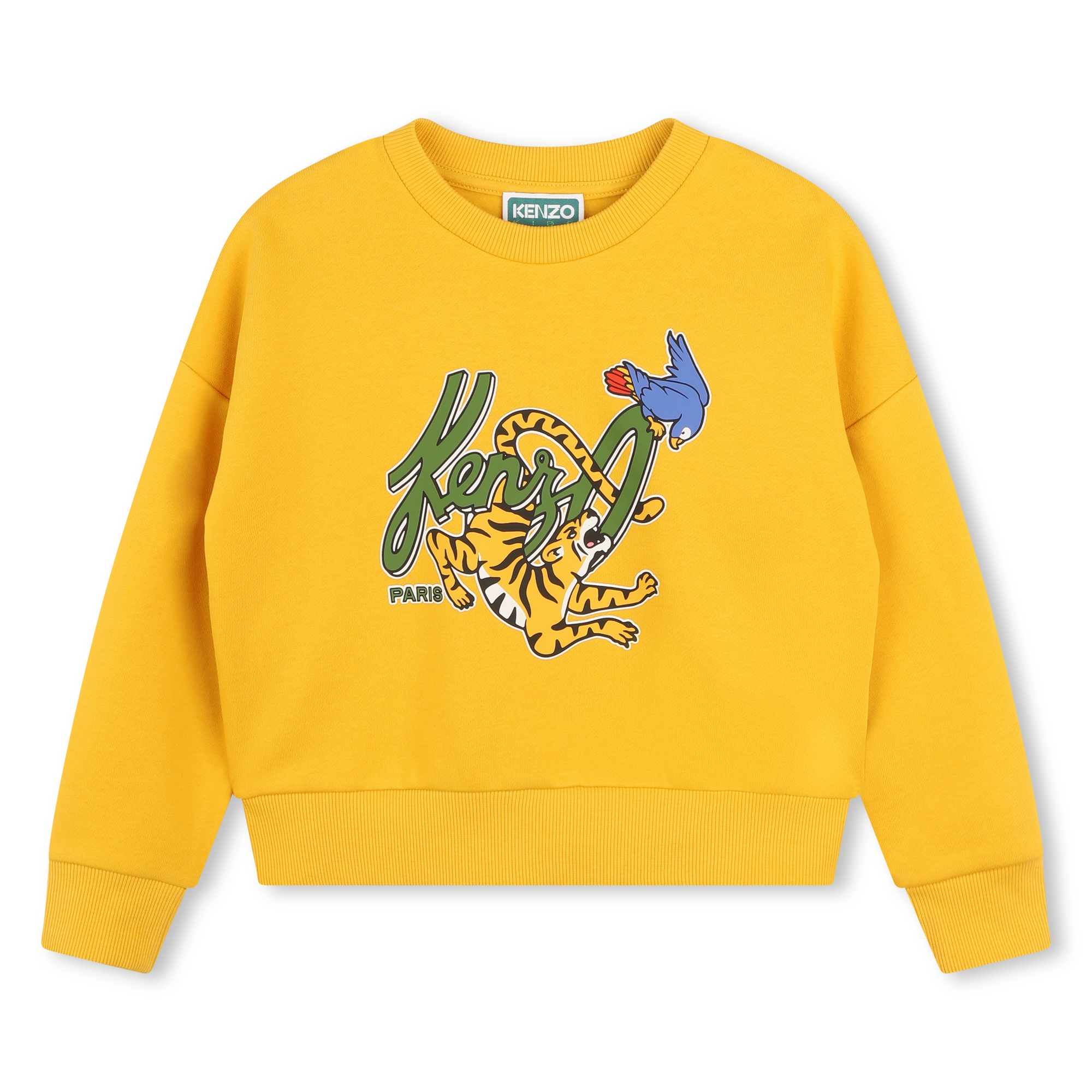 Kenzo tiger sweatshirt yellow hotsell