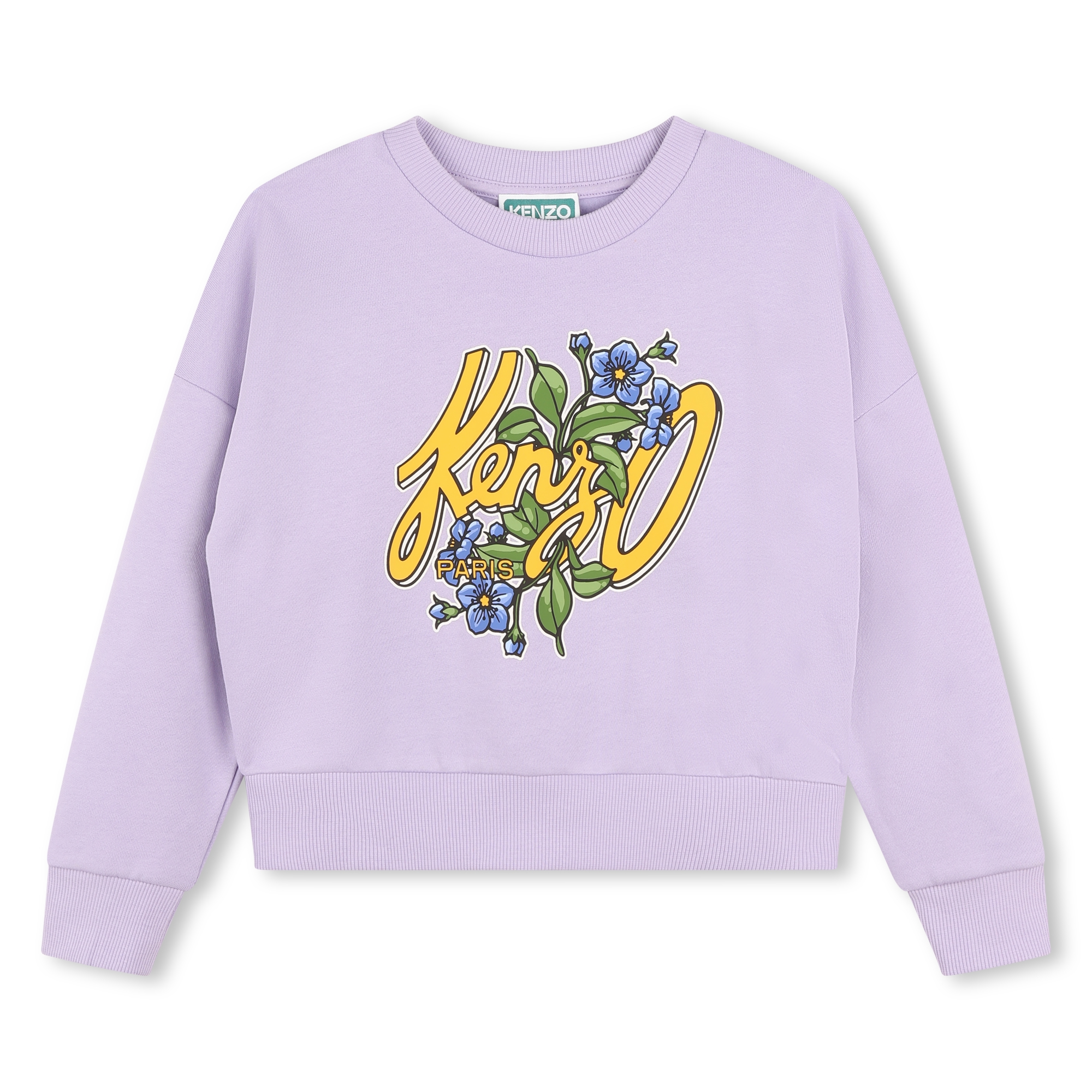 KENZO KIDS Fleece sweatshirt girl purple Kids around