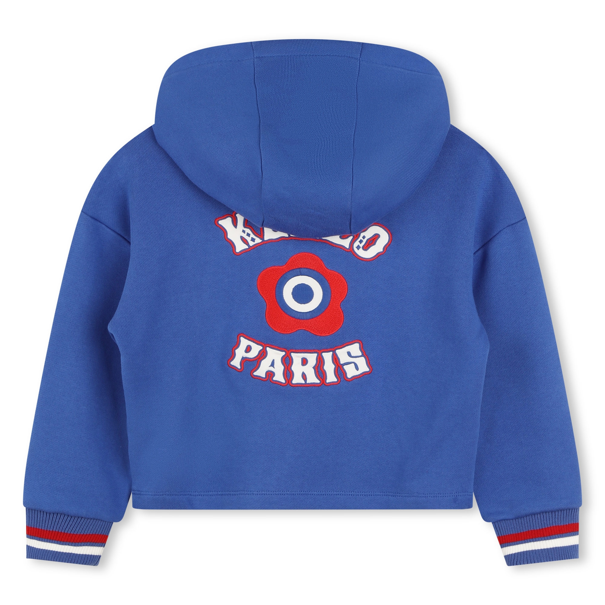 Sweat-shirt brodé à capuche KENZO KIDS pour FILLE