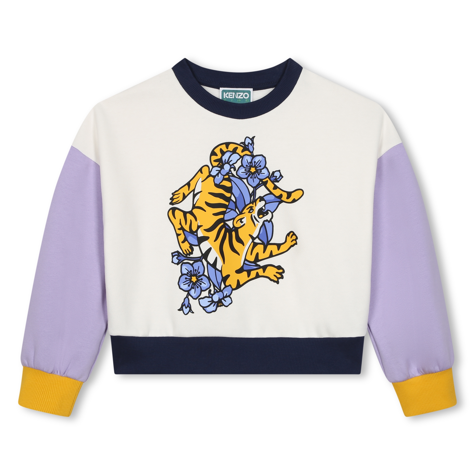 KENZO KIDS Mehrfarbiges Sweatshirt mAdchen weiss Kids around