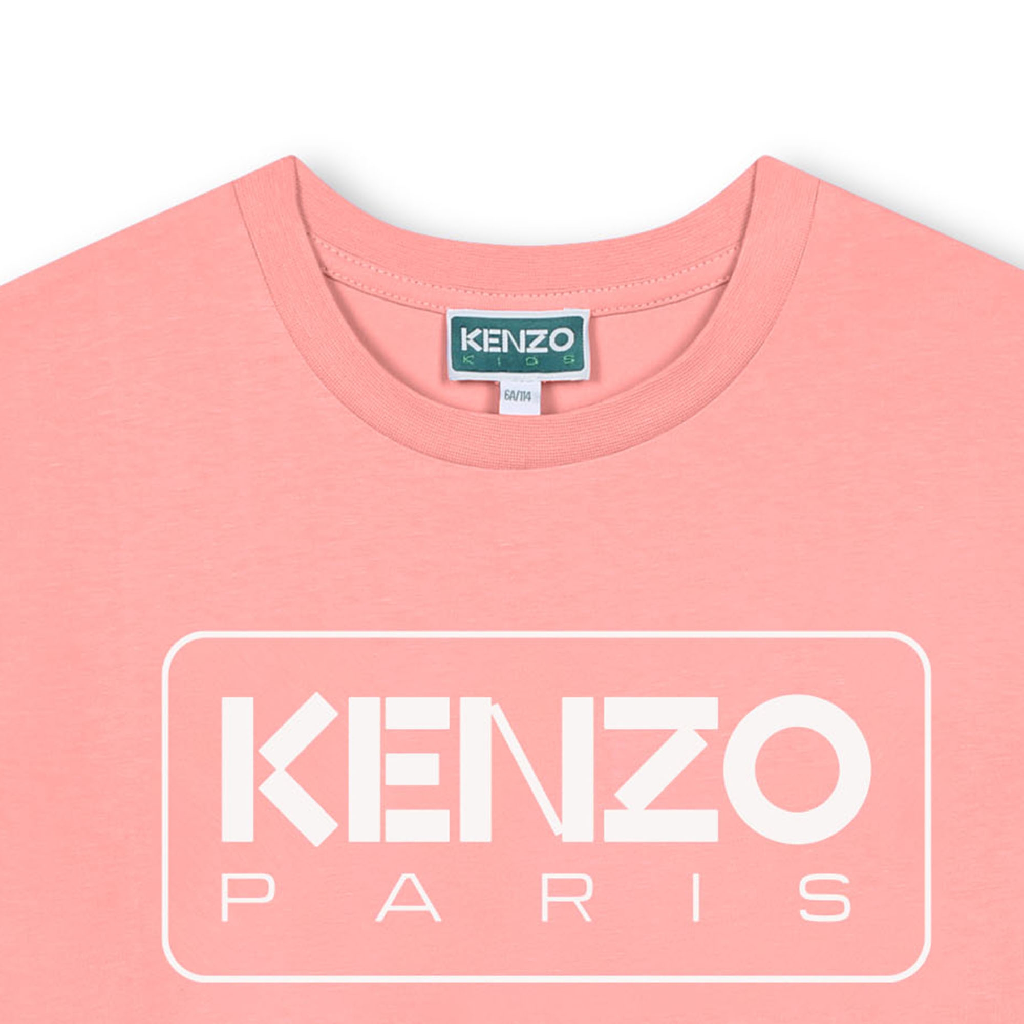 Katoenen T-shirt korte mouwen KENZO KIDS Voor