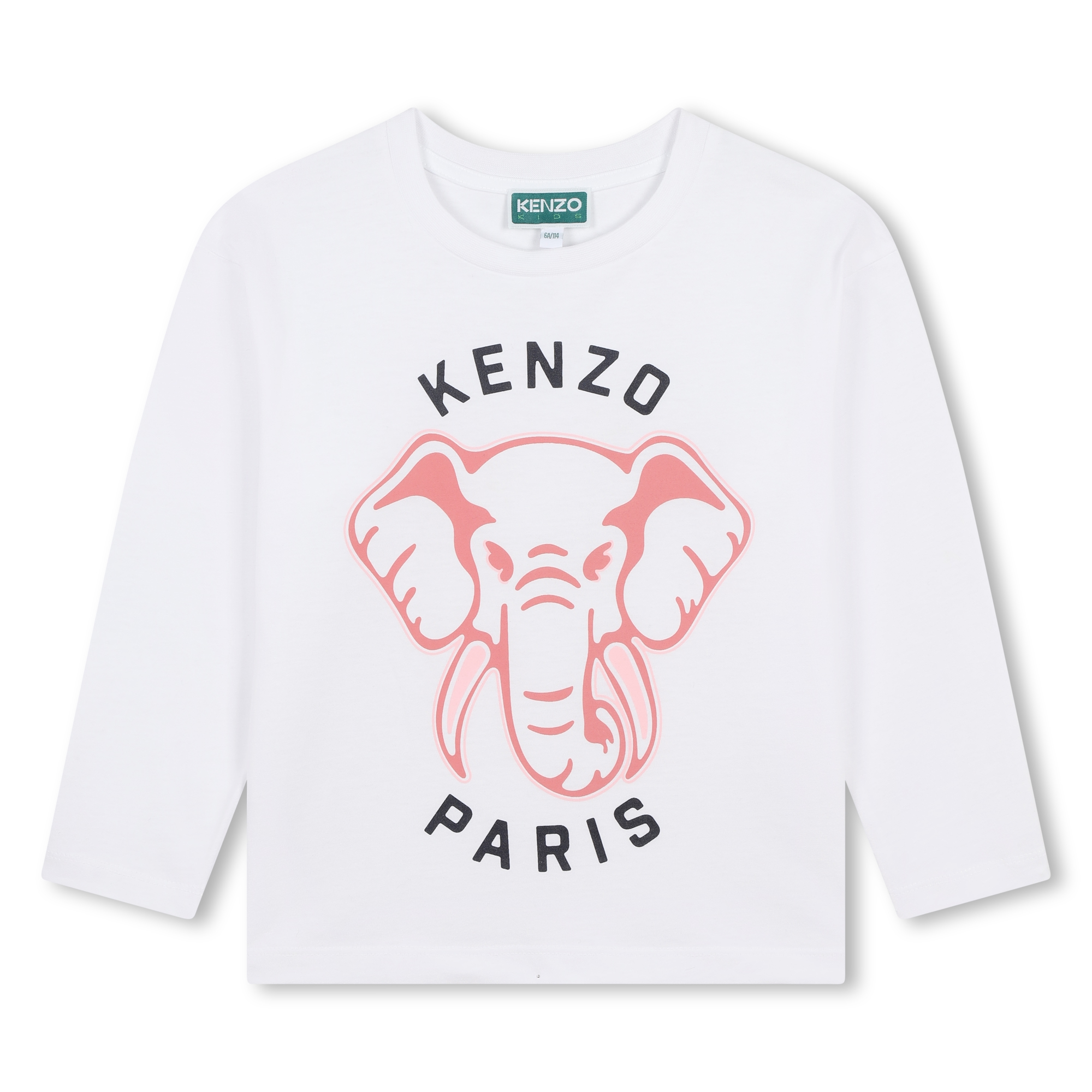 Katoenen T-shirt lange mouwen KENZO KIDS Voor