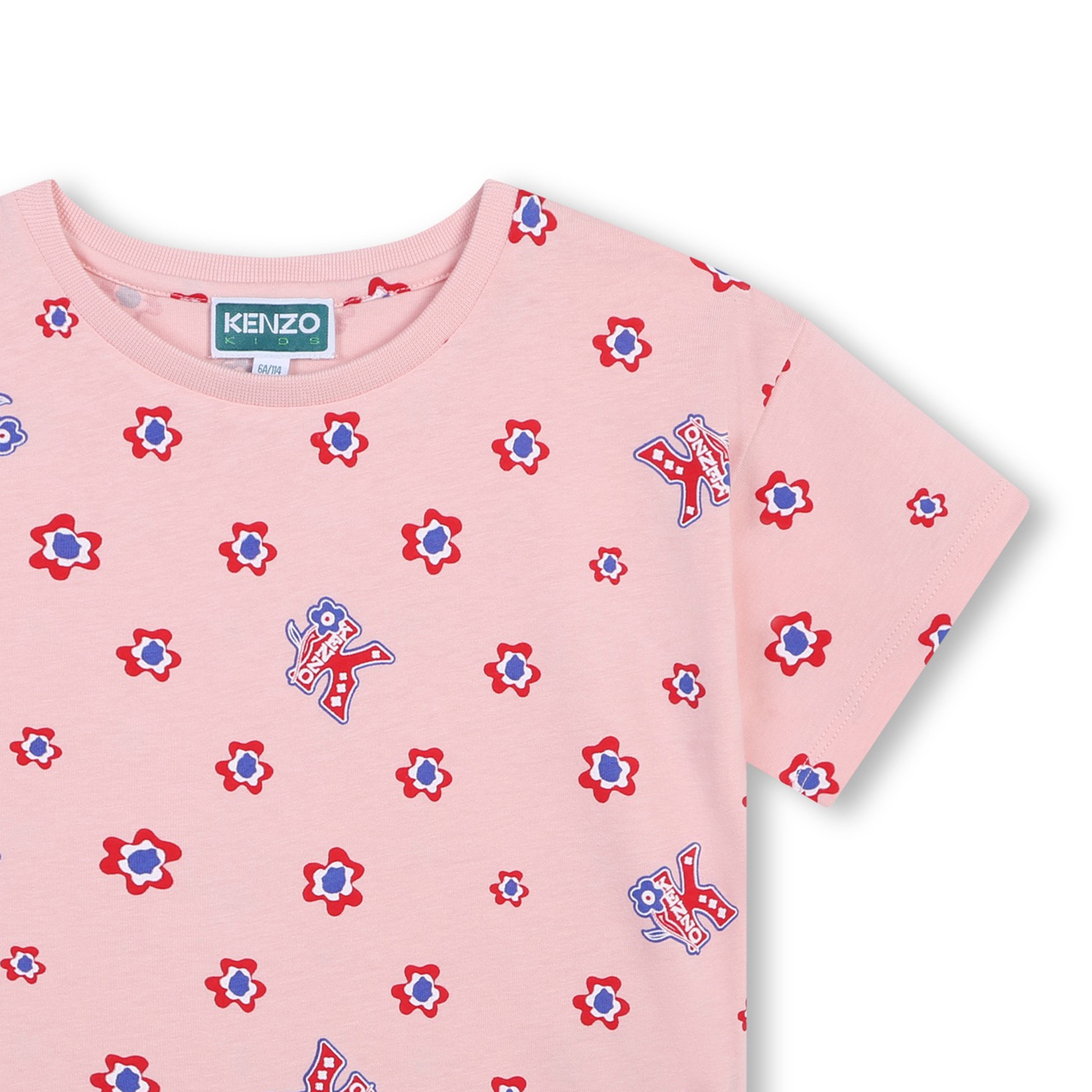 Kurzärmliges Baumwoll-Shirt KENZO KIDS Für MÄDCHEN