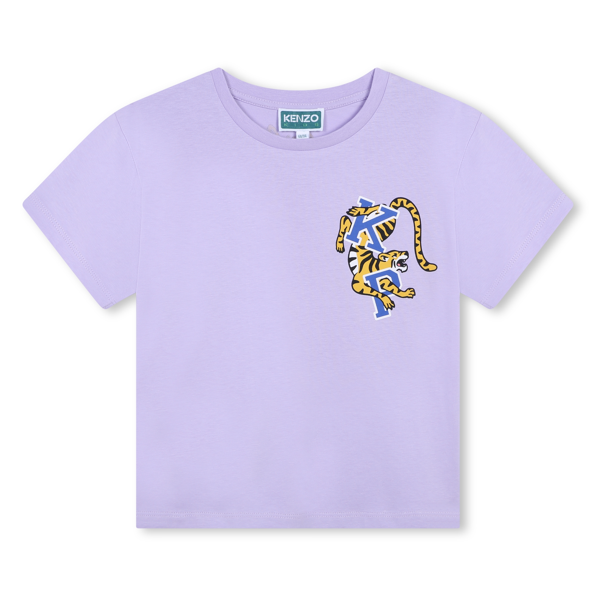 KENZO KIDS T shirt cotone maniche corte bambina viola Kids around