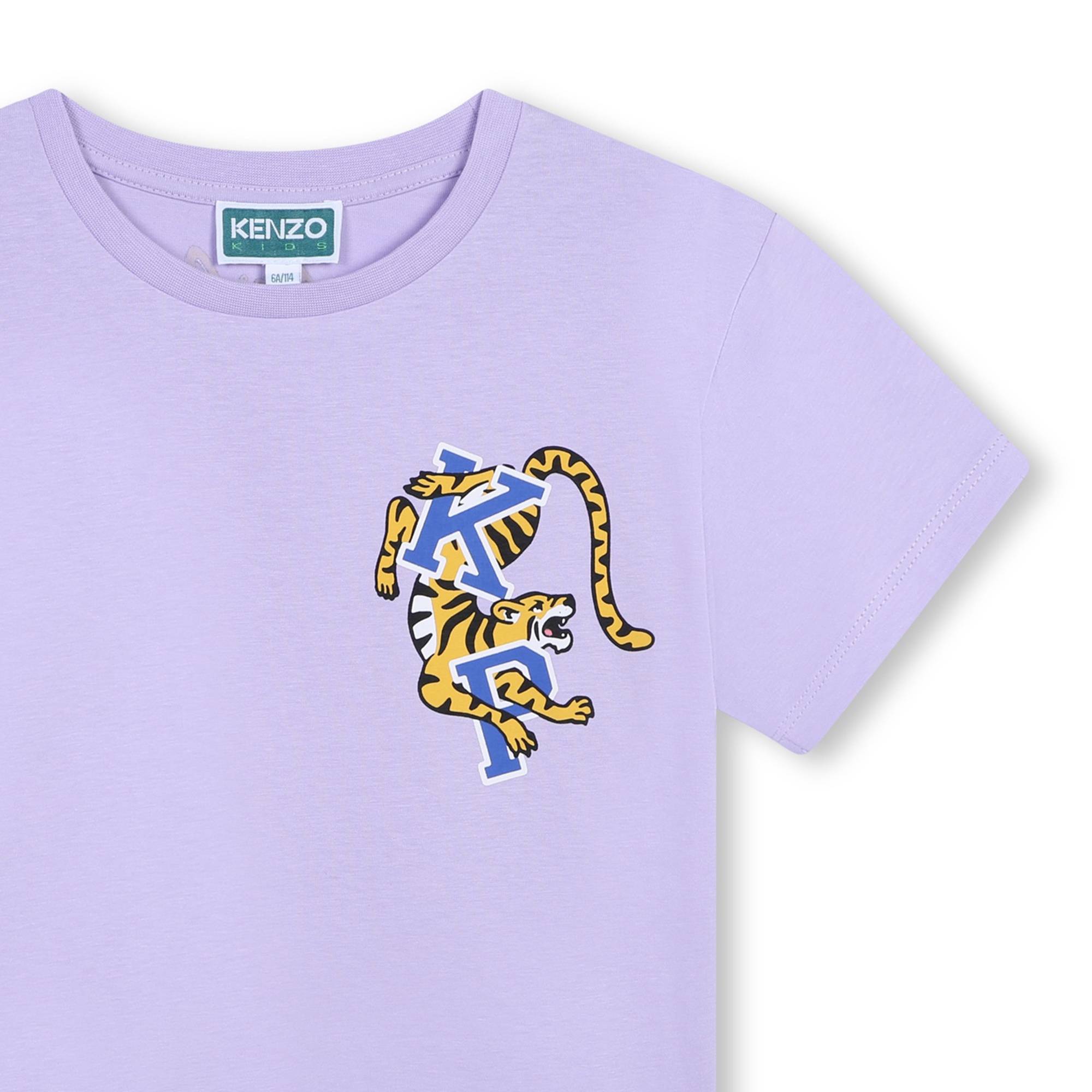 T-shirt coton manches courtes KENZO KIDS pour FILLE