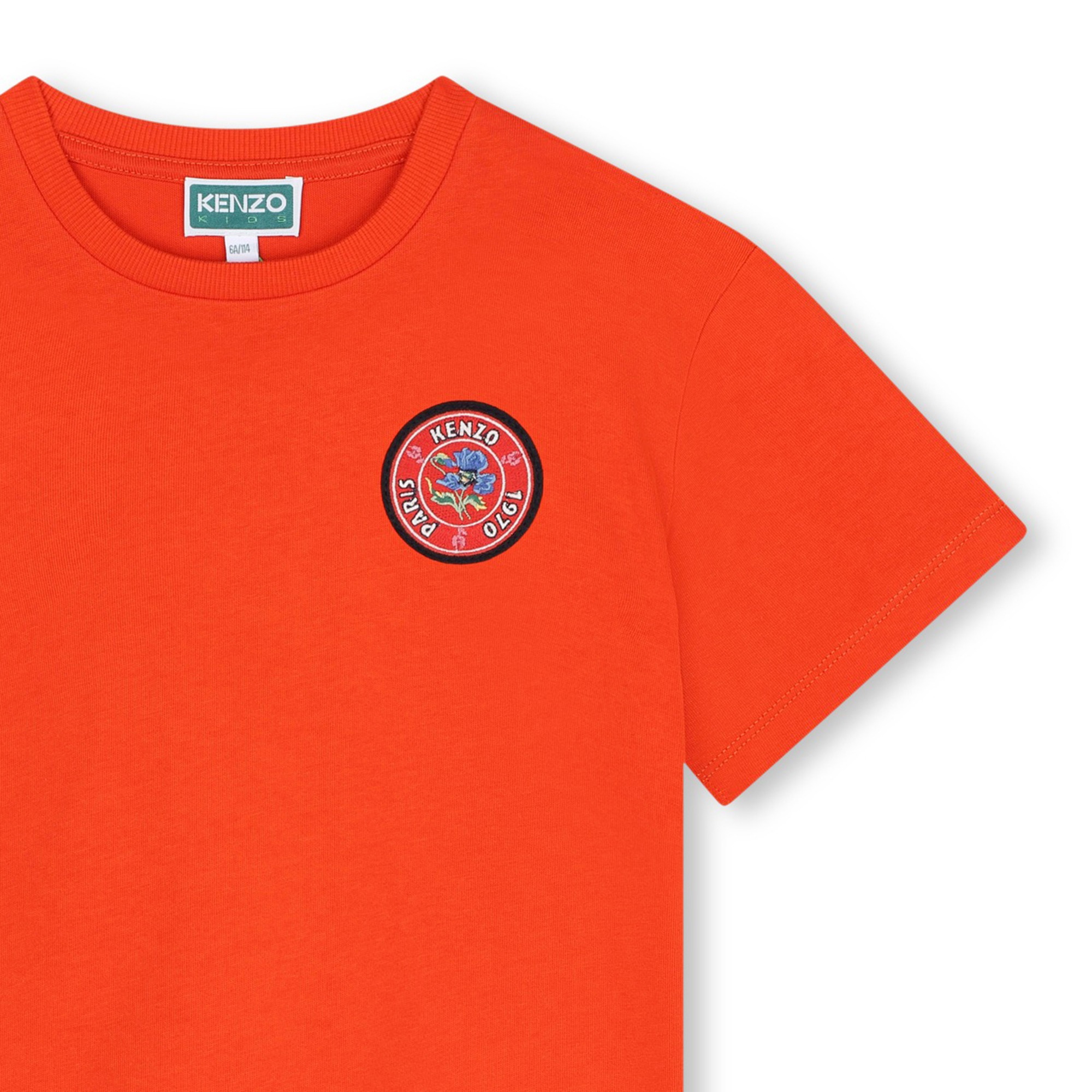 Katoenen T-shirt korte mouwen KENZO KIDS Voor