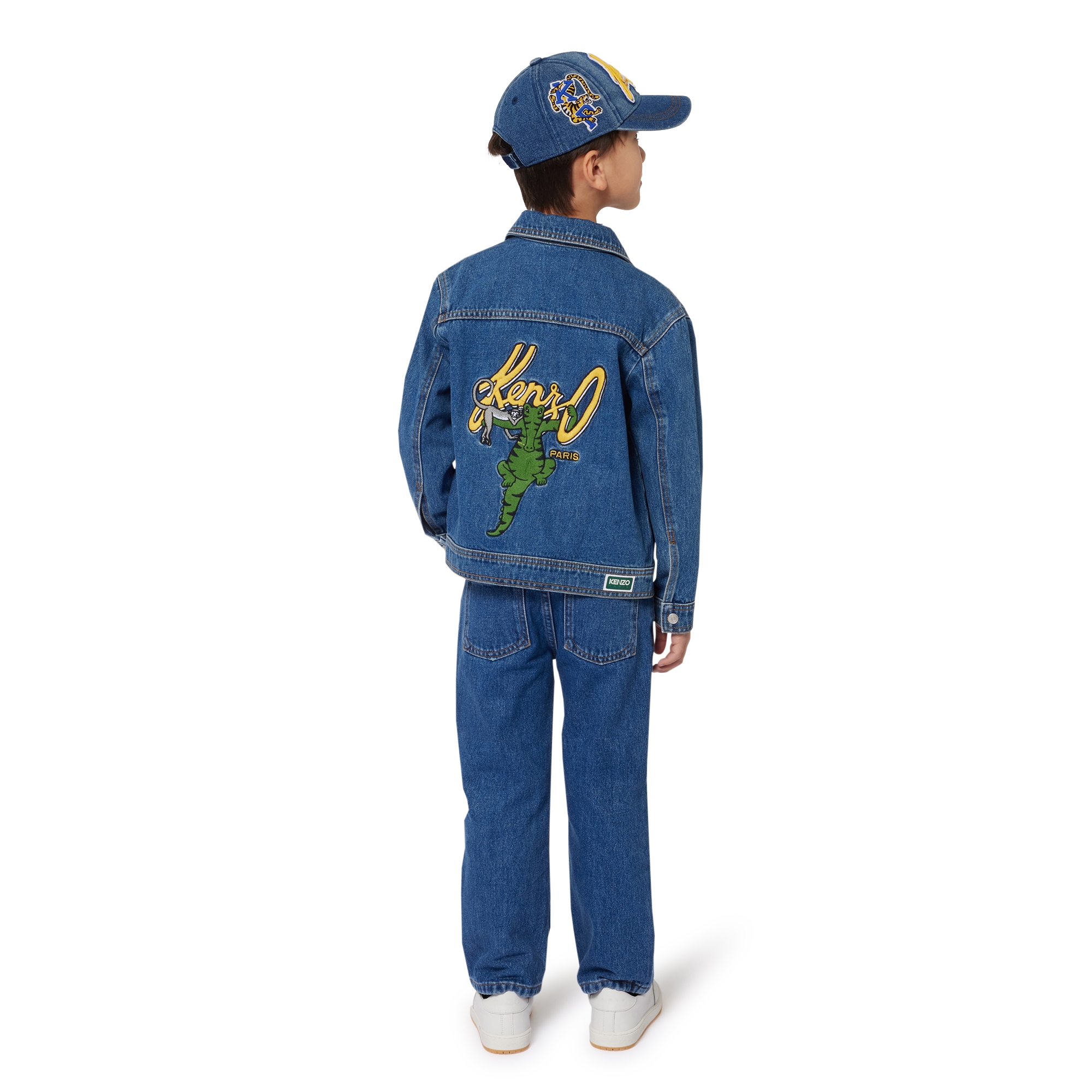 KENZO KIDS Denim jacket unisex blue Kids around