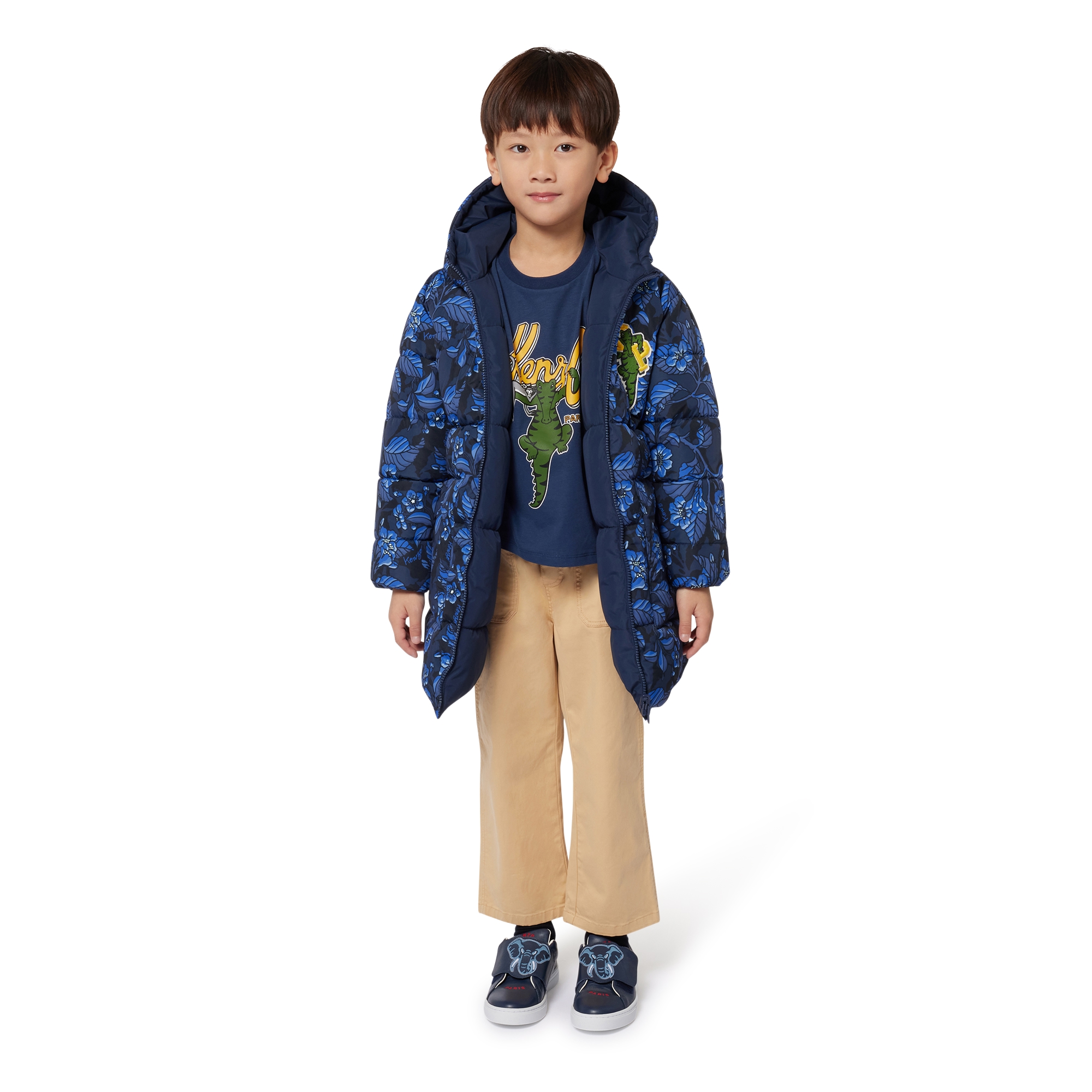 Katoenen broek KENZO KIDS Voor