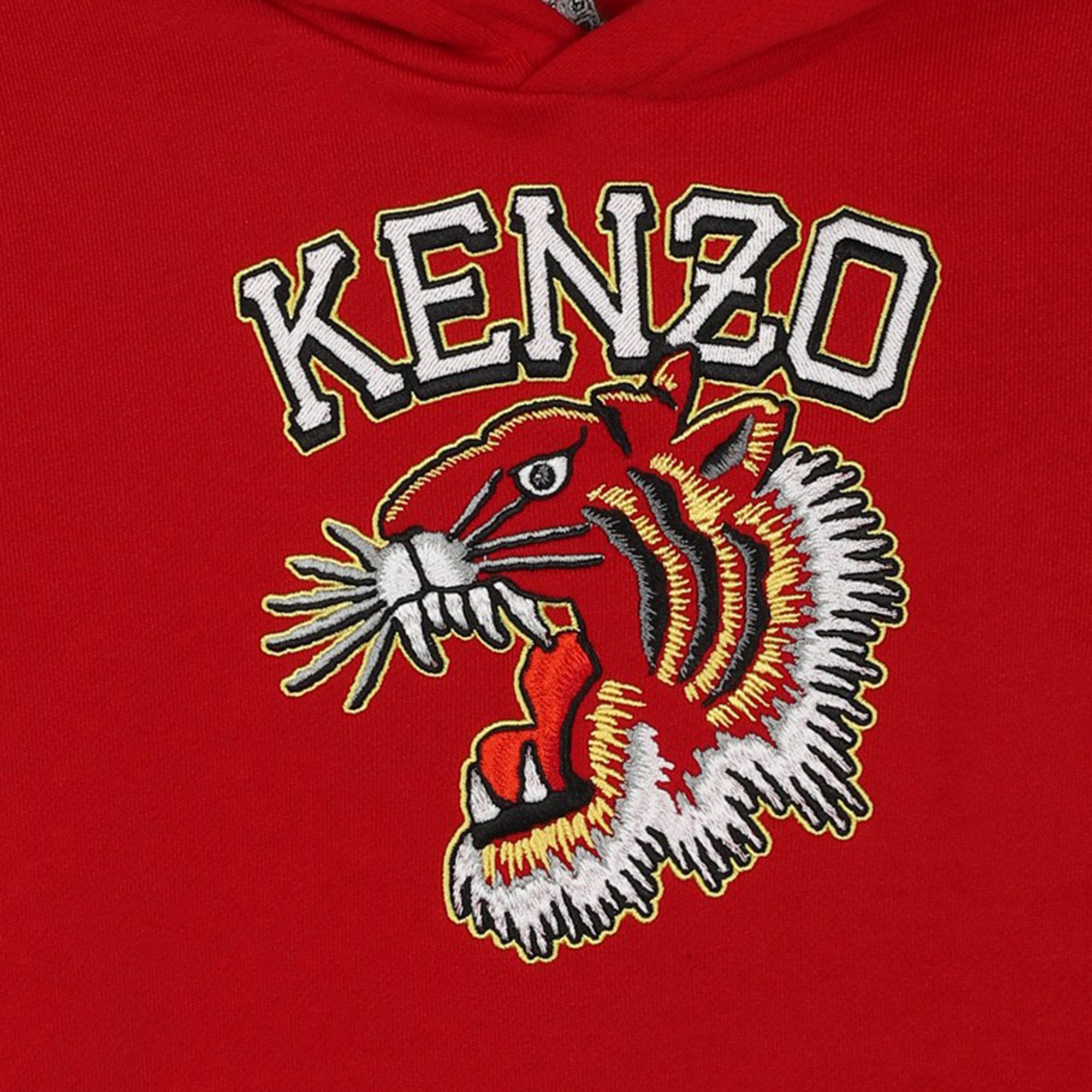 Kenzo tiger sweatshirt red best sale