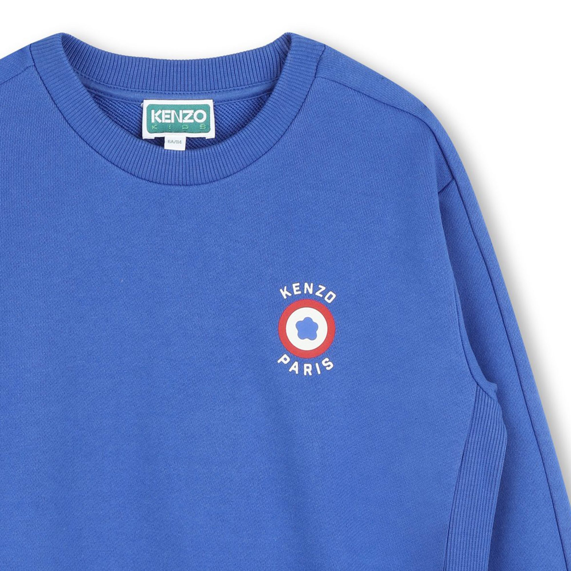 Sweat-shirt molletonné imprimé KENZO KIDS pour GARCON