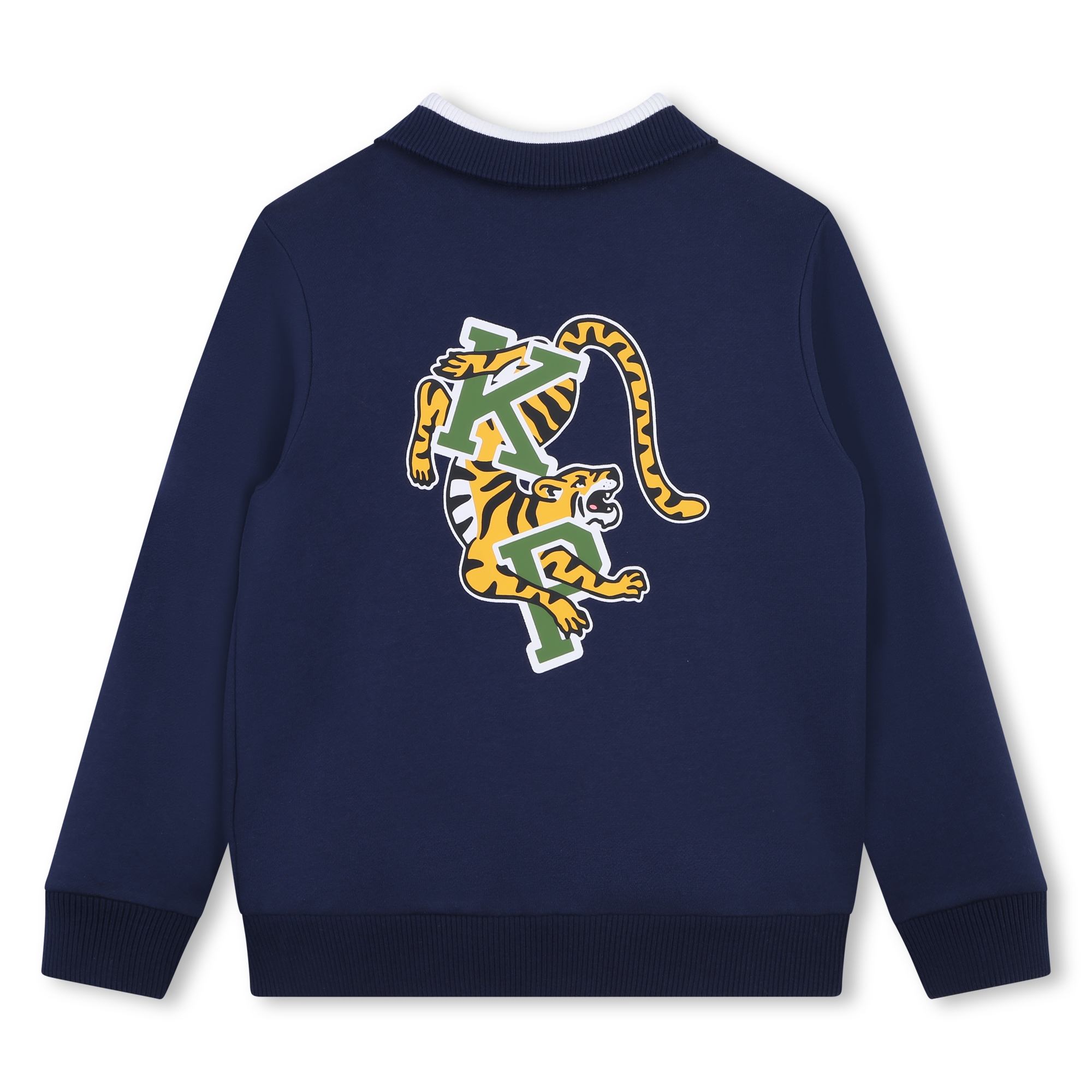 Cardigan felpato con ricamo KENZO KIDS Per RAGAZZO