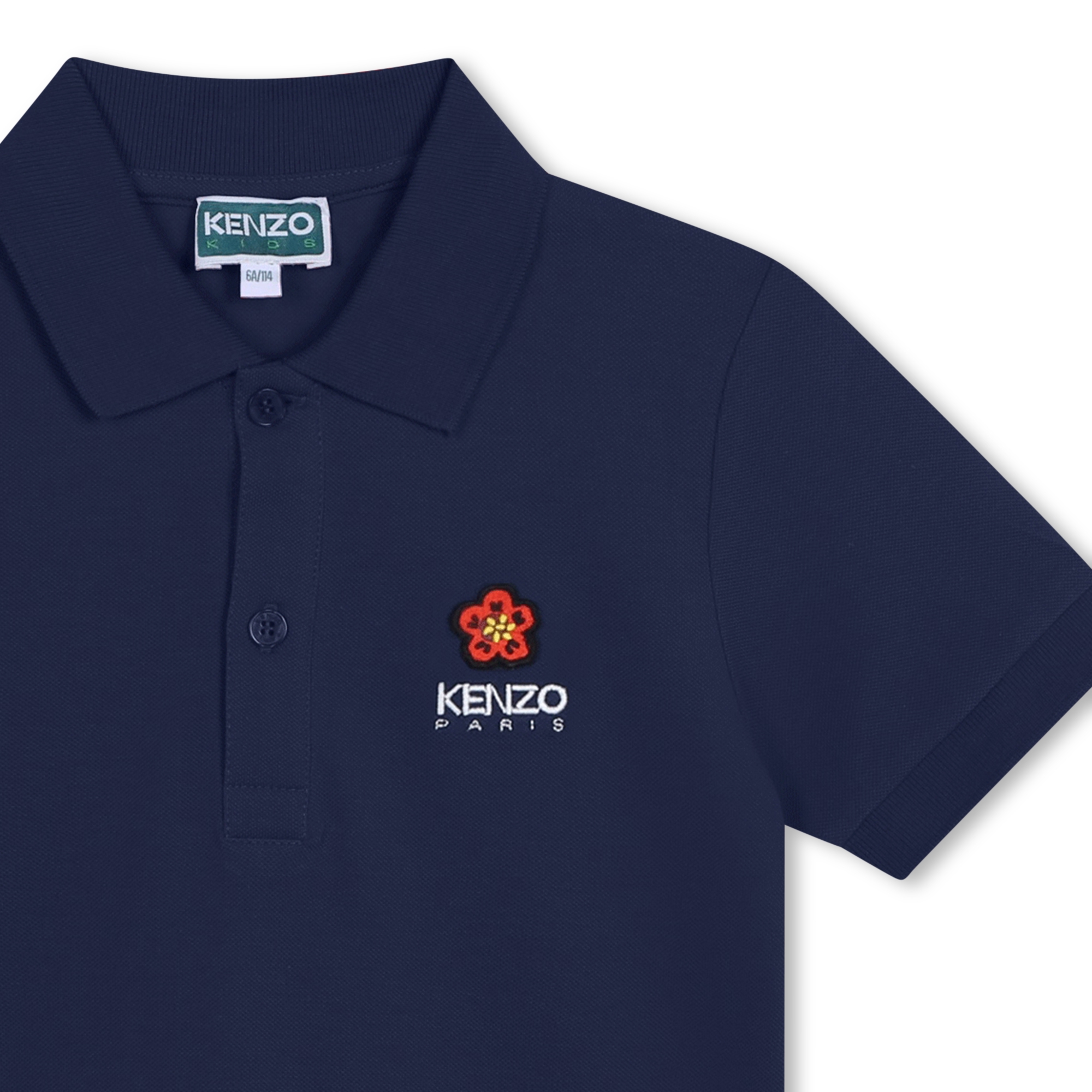 Polo van piqué KENZO KIDS Voor