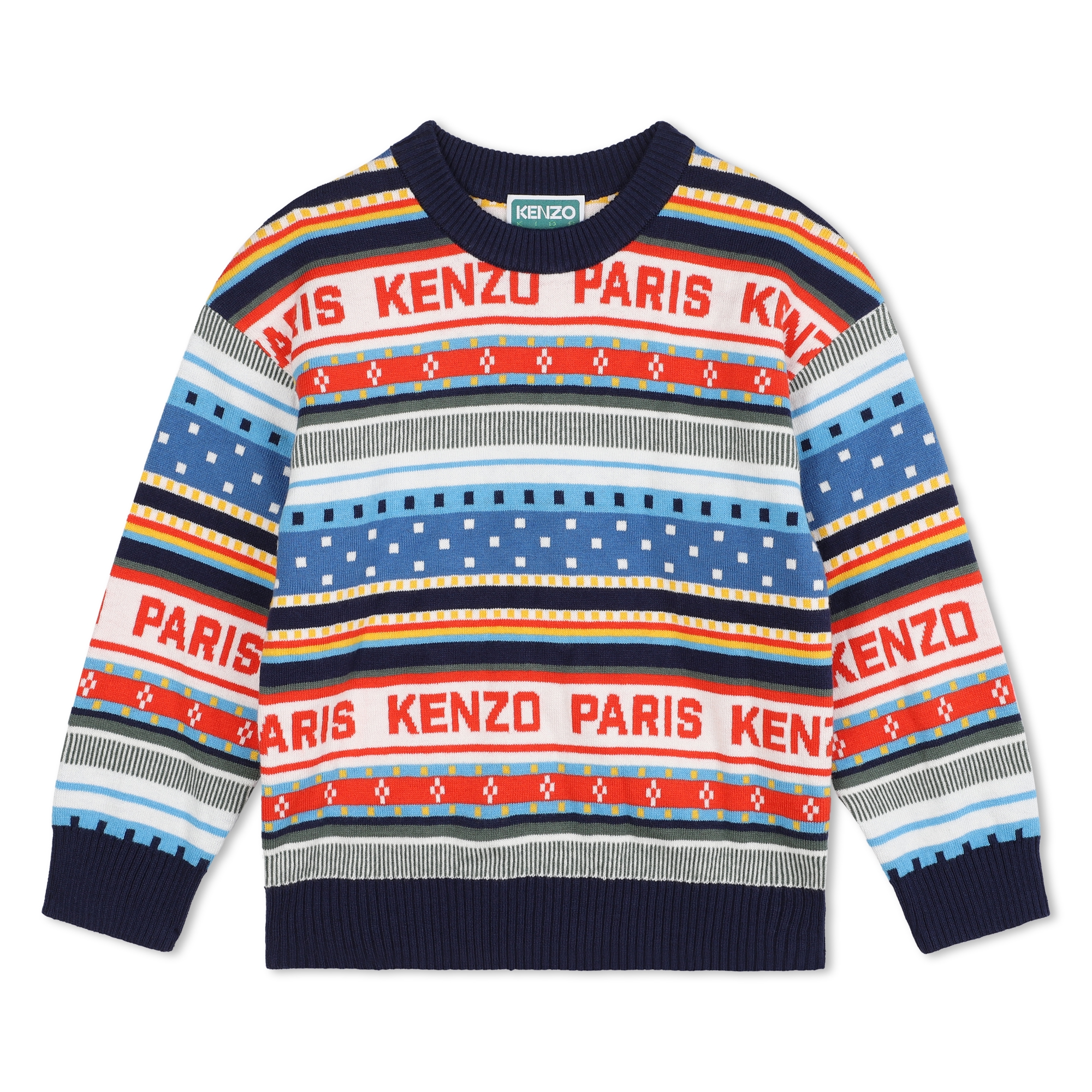 Jacquard knitted jumper KENZO KIDS for BOY