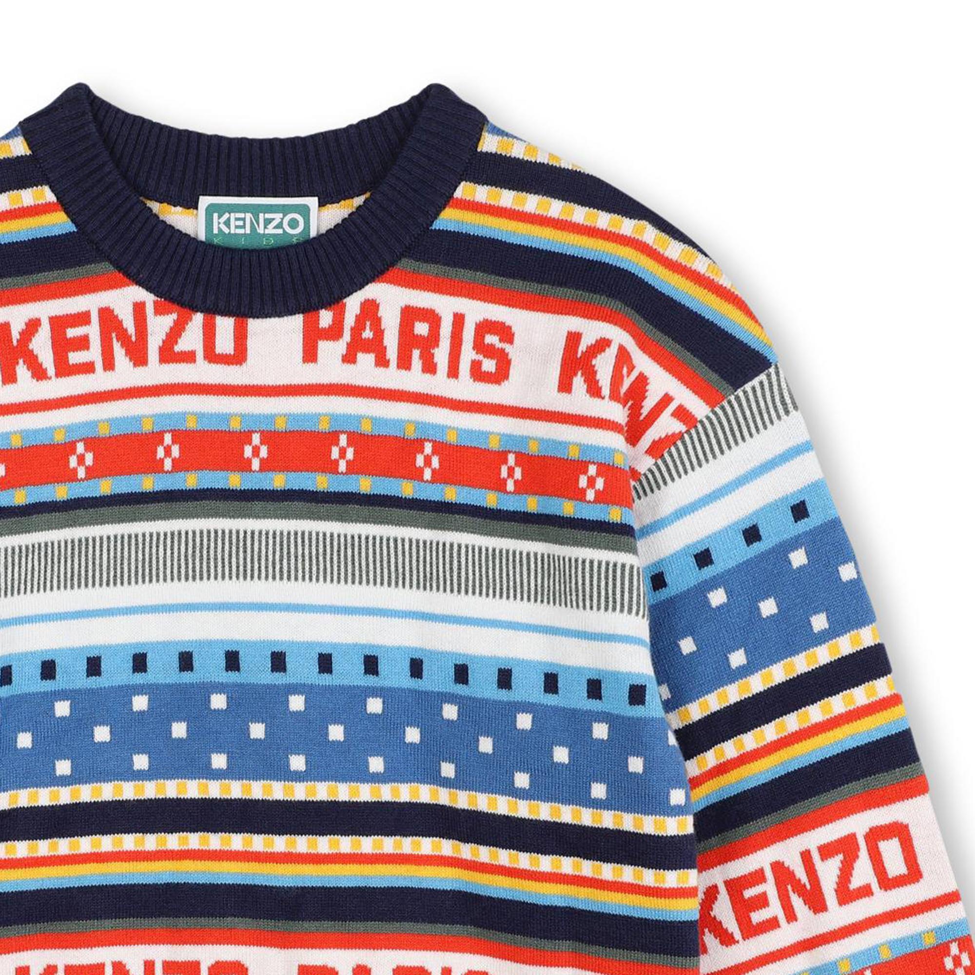 Jacquard trui van tricot KENZO KIDS Voor