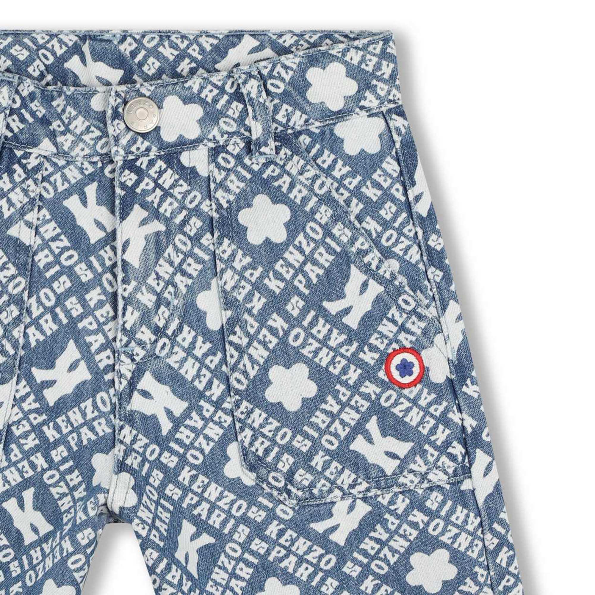 Denim Bermuda shorts KENZO KIDS for BOY