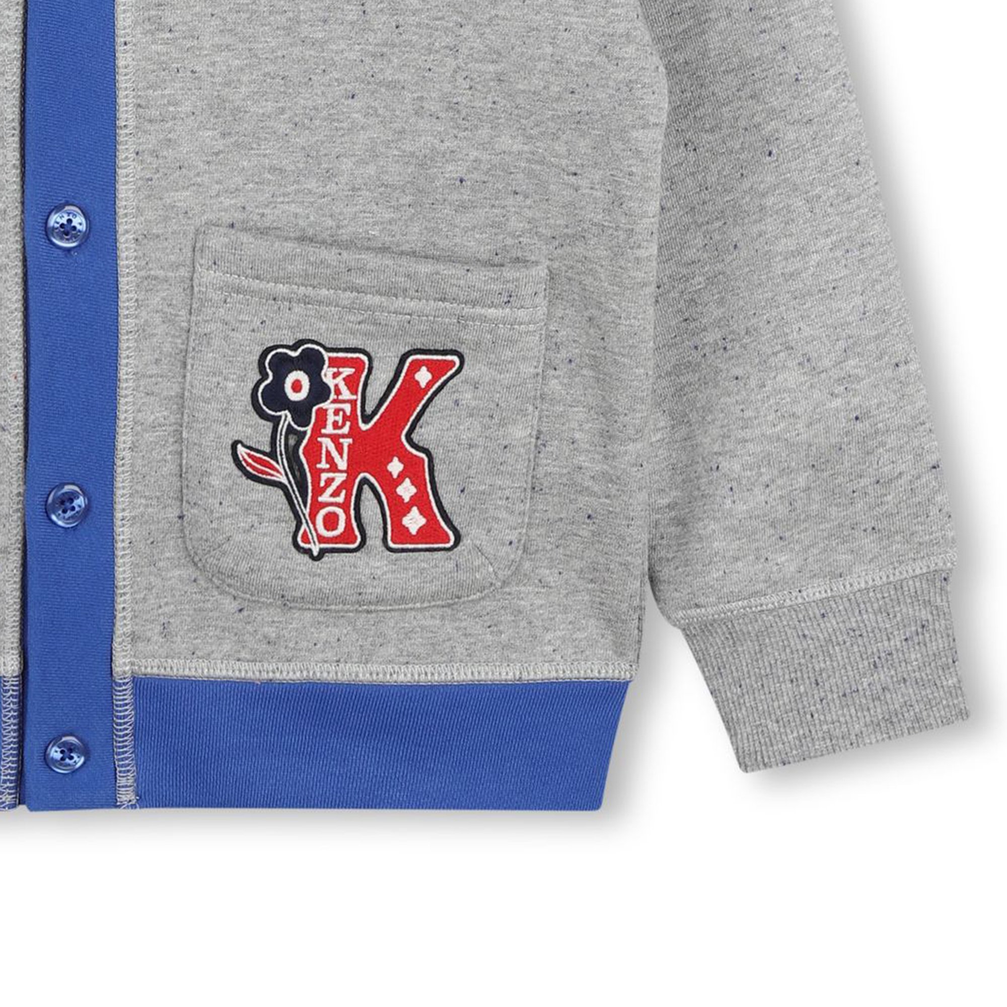 Decorated fleece cardigan KENZO KIDS for BOY