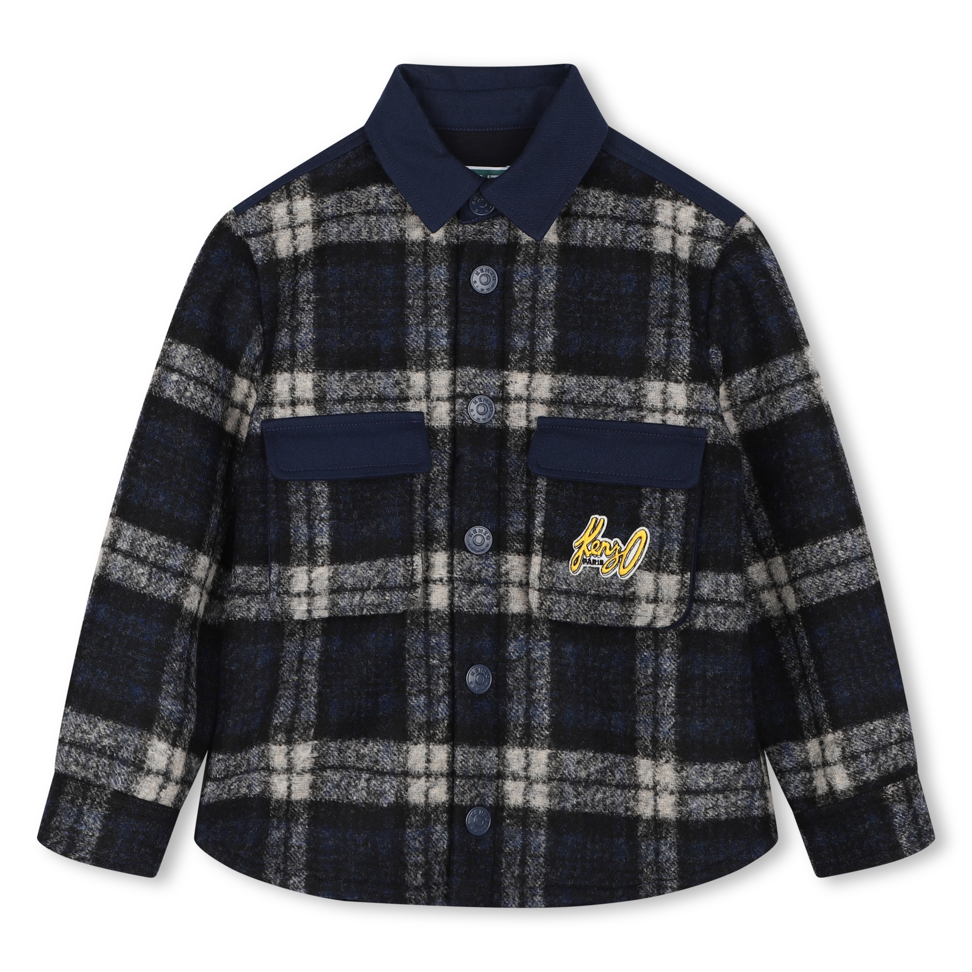 Woollen overshirt KENZO KIDS for BOY