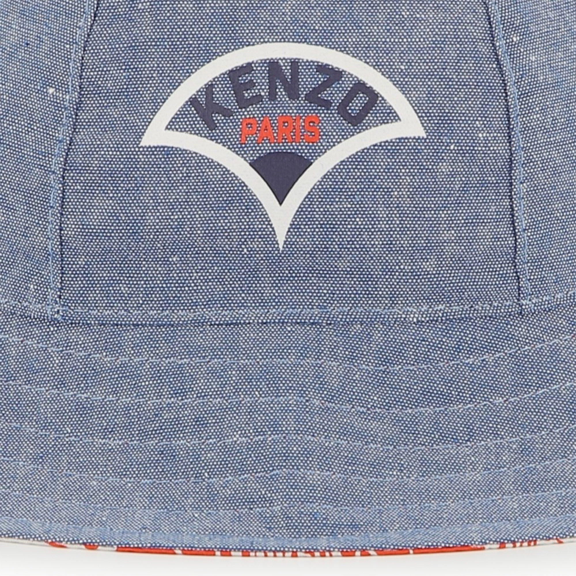 Reversible cotton bucket hat KENZO KIDS for UNISEX