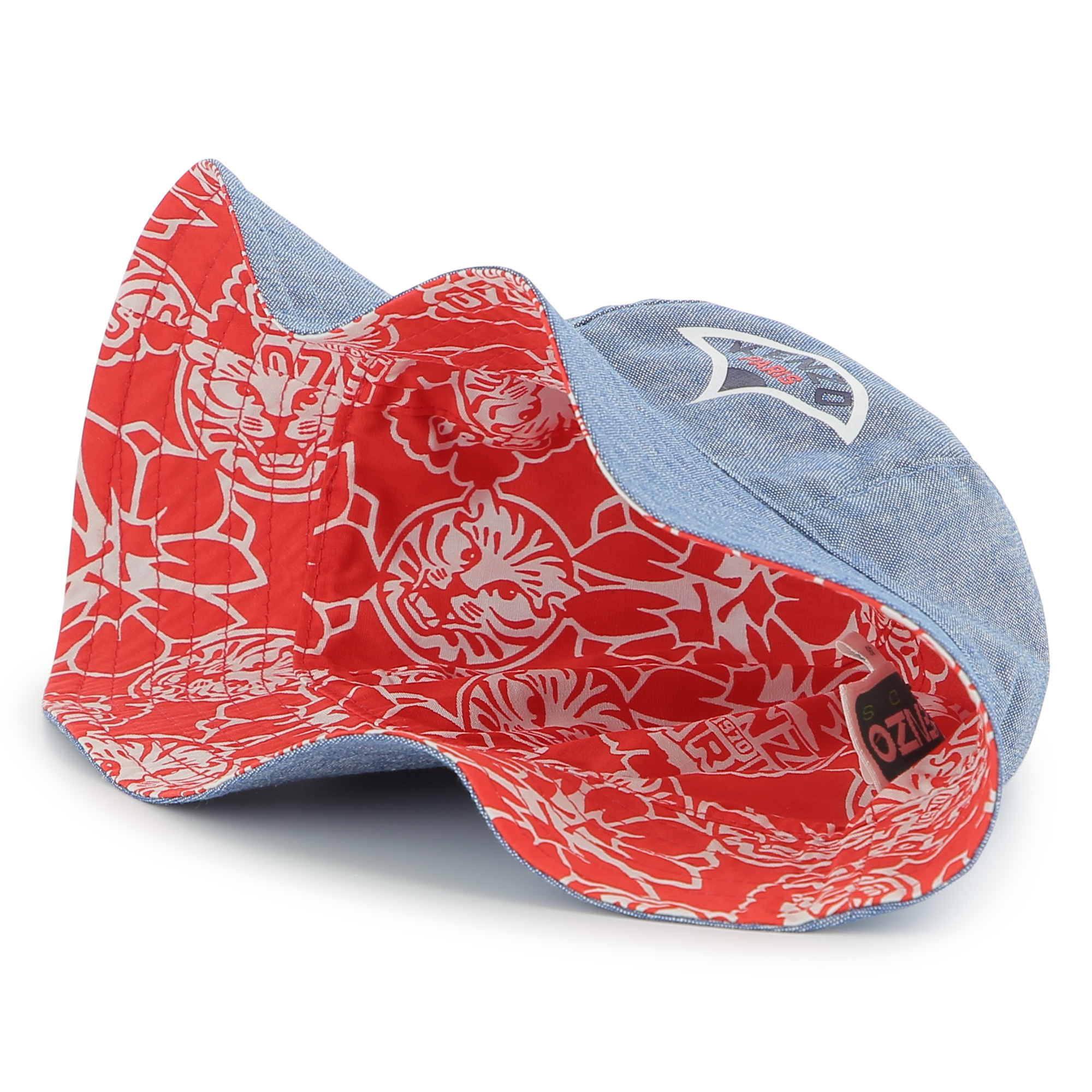 Reversible cotton bucket hat KENZO KIDS for UNISEX