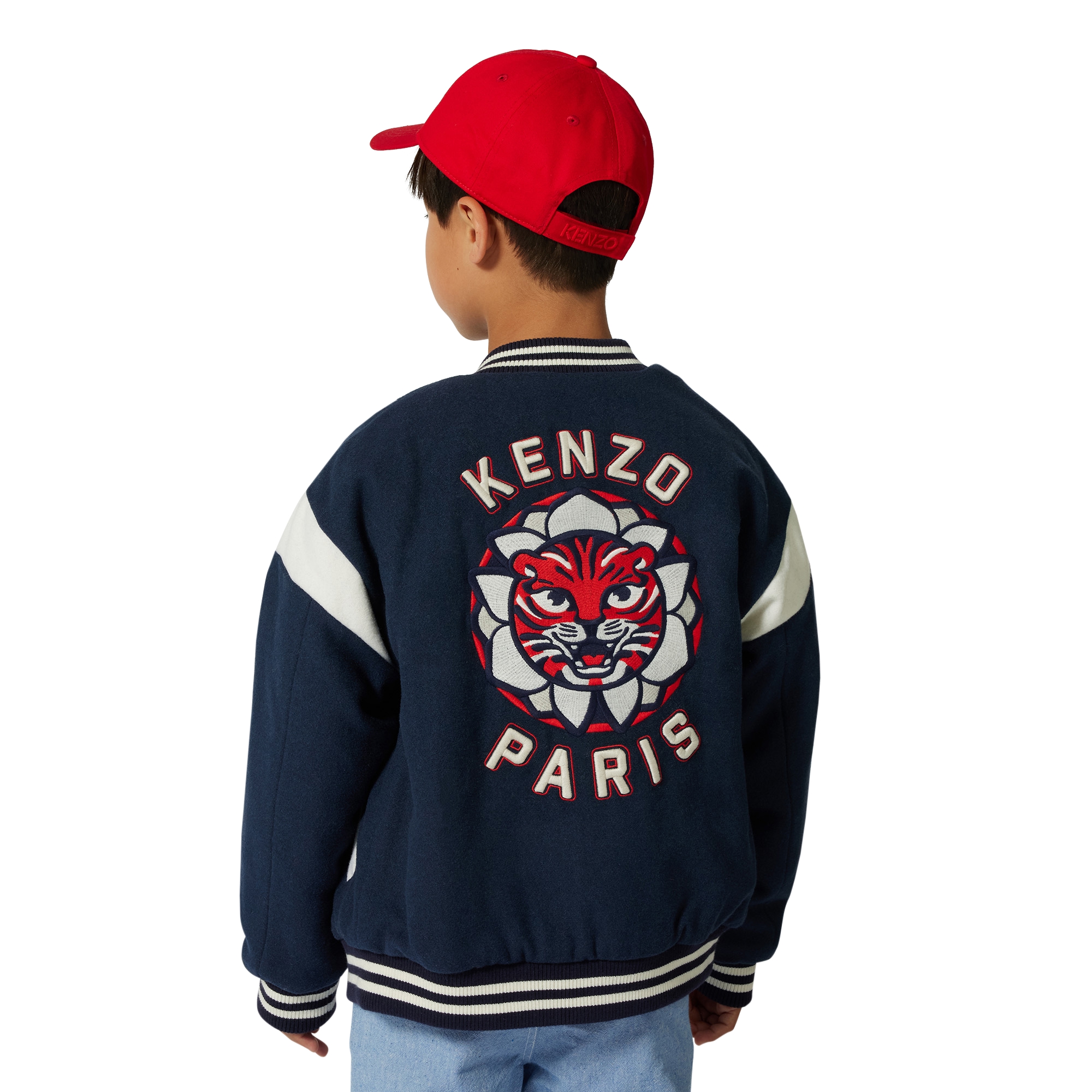 Embroidered cotton cap KENZO KIDS for UNISEX