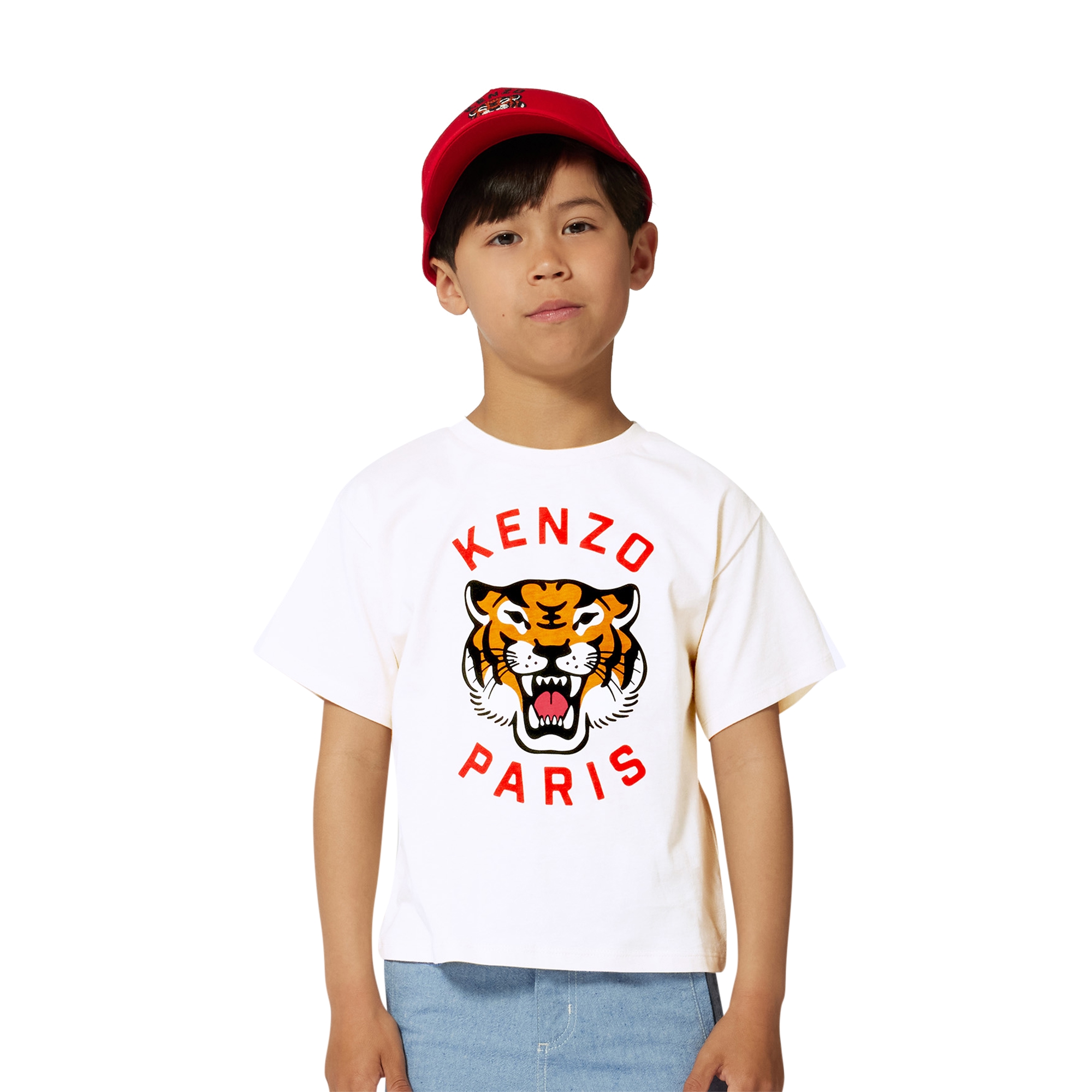 Embroidered cotton cap KENZO KIDS for UNISEX