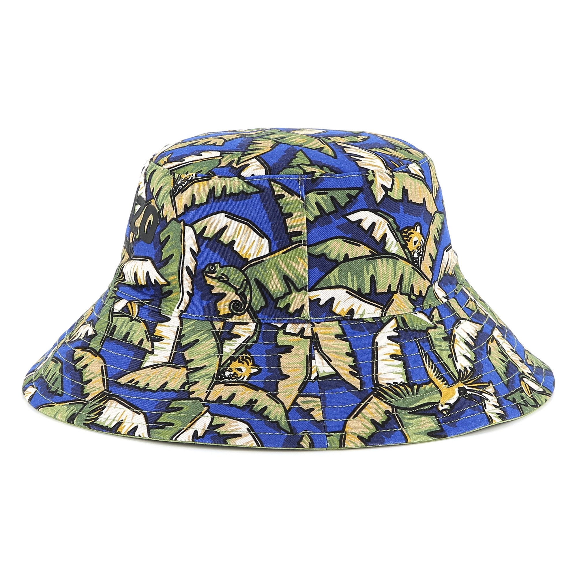 Reversible cotton bucket hat KENZO KIDS for UNISEX