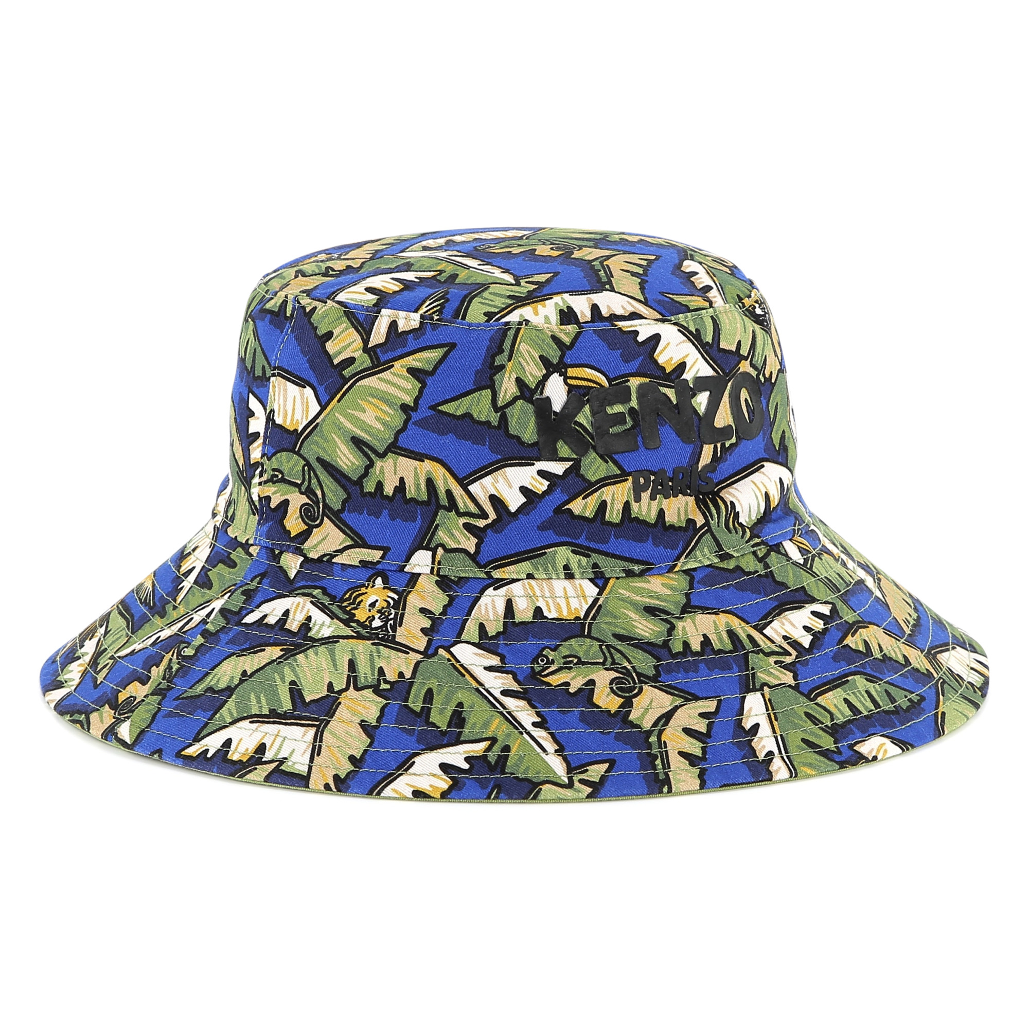 Reversible cotton bucket hat KENZO KIDS for UNISEX