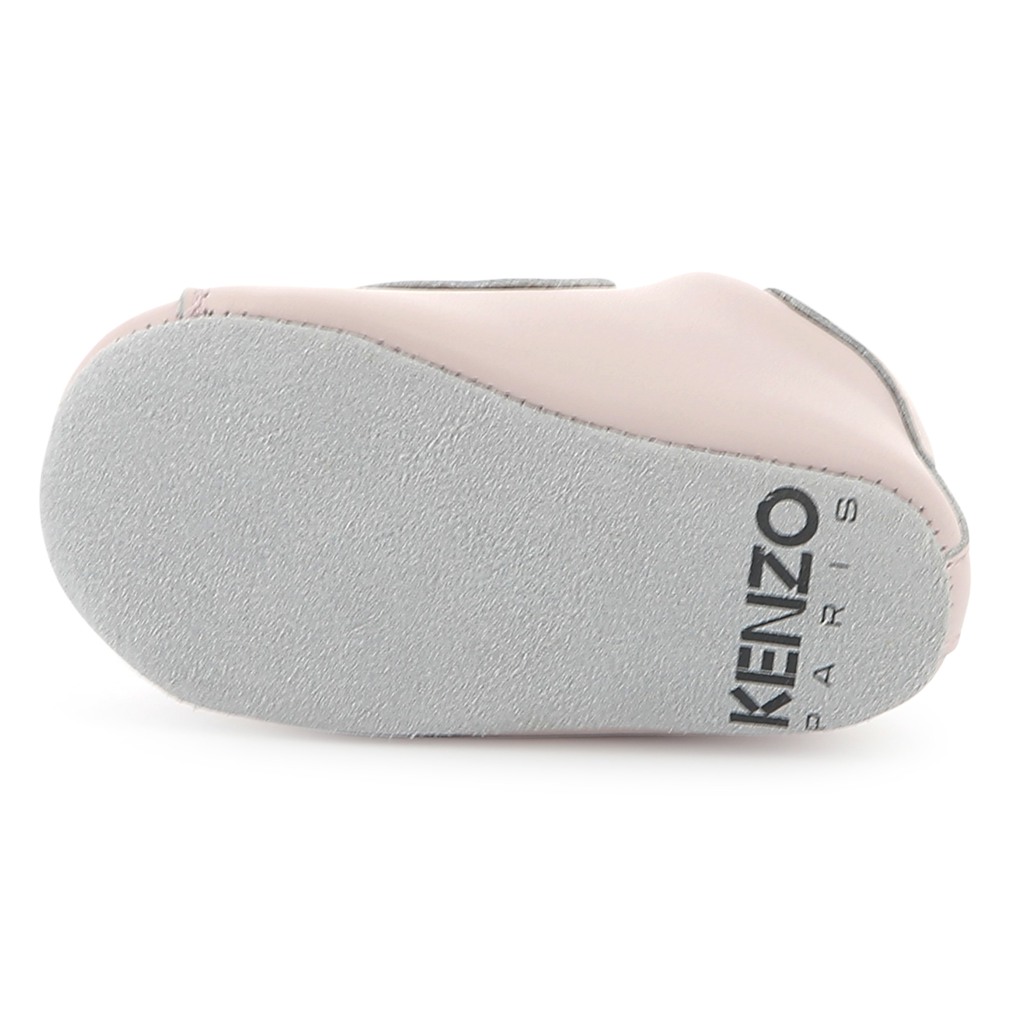 Leather hook-and-loop slippers KENZO KIDS for UNISEX