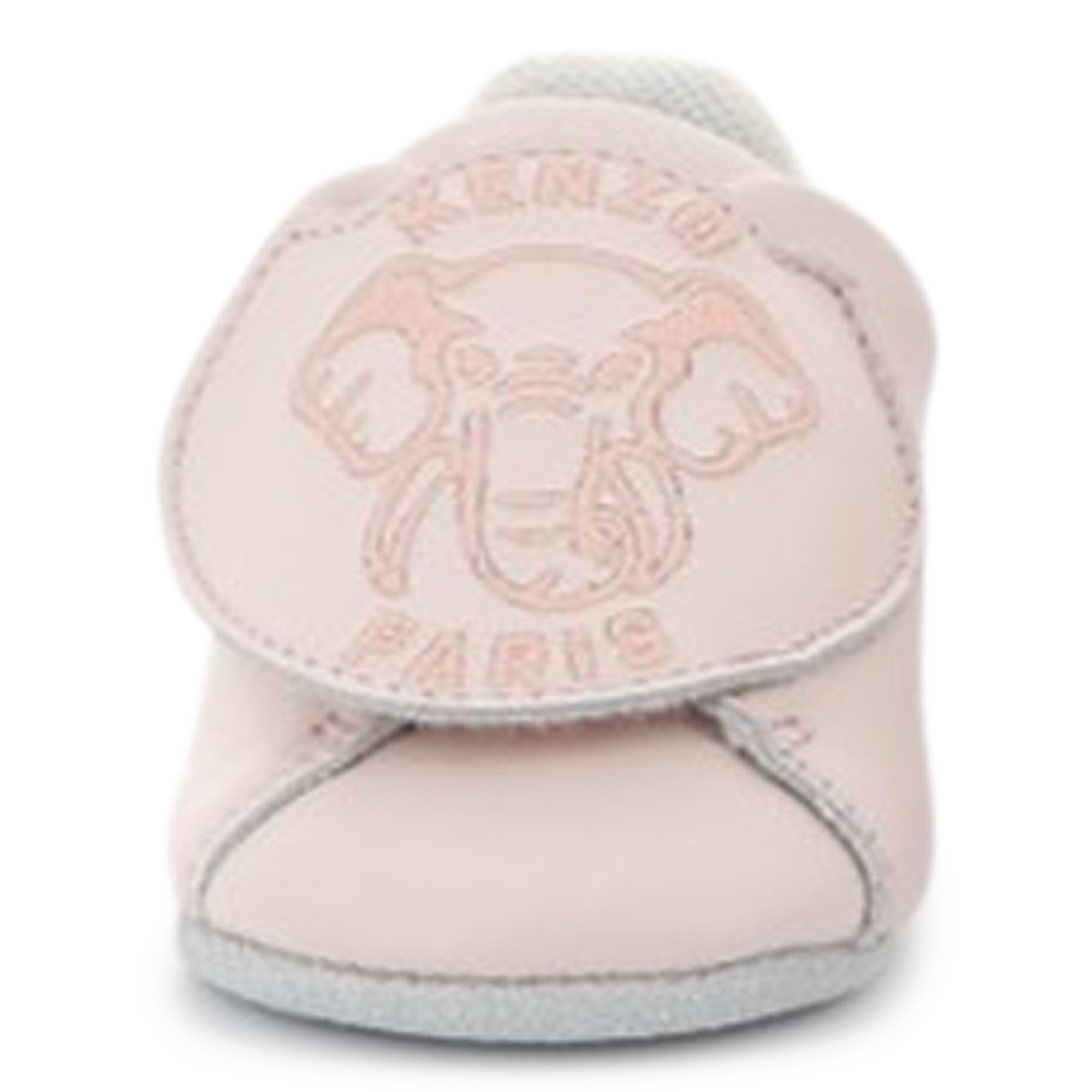 Leather hook-and-loop slippers KENZO KIDS for UNISEX