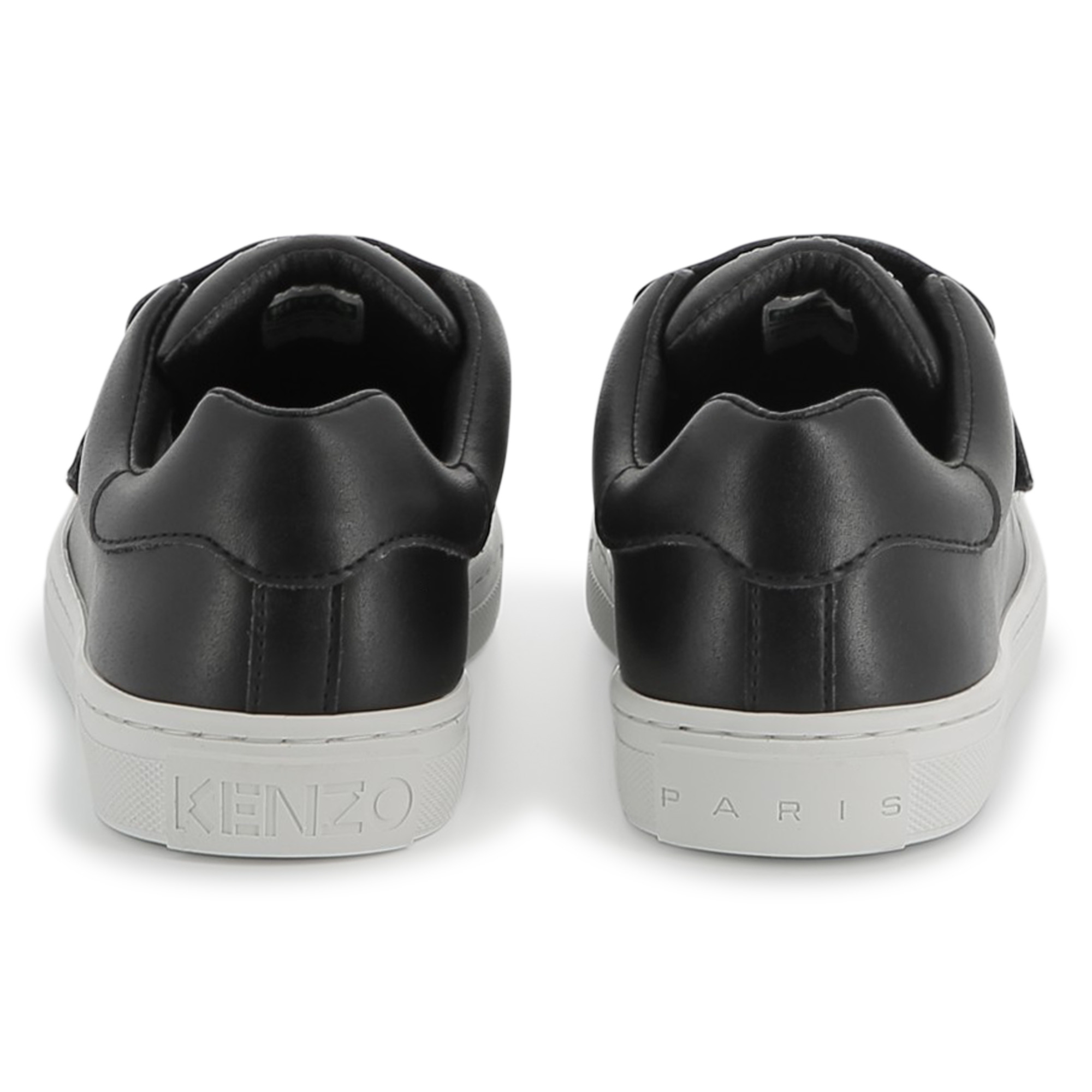 Leather hook-and-loop trainers KENZO KIDS for UNISEX