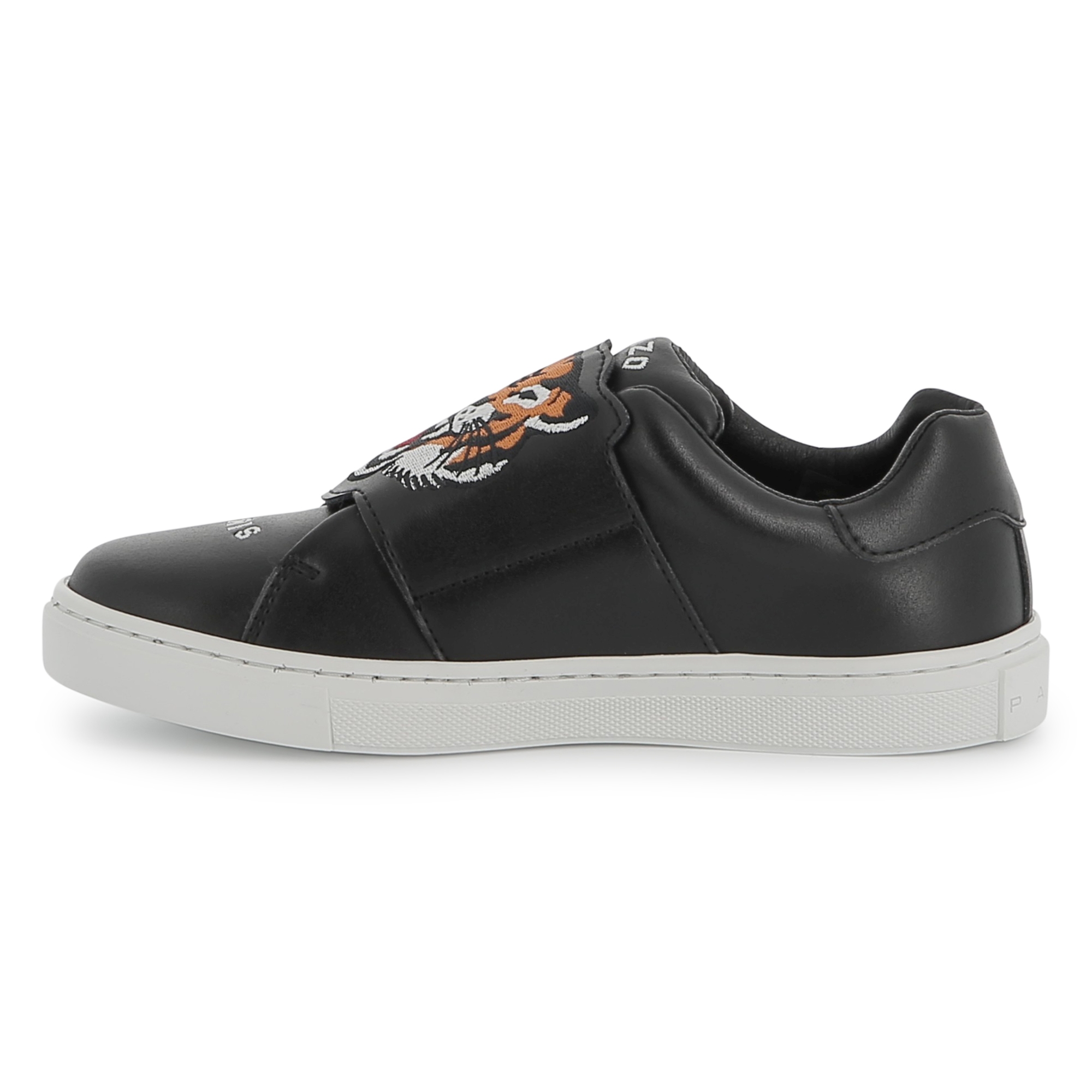 Leather hook-and-loop trainers KENZO KIDS for UNISEX