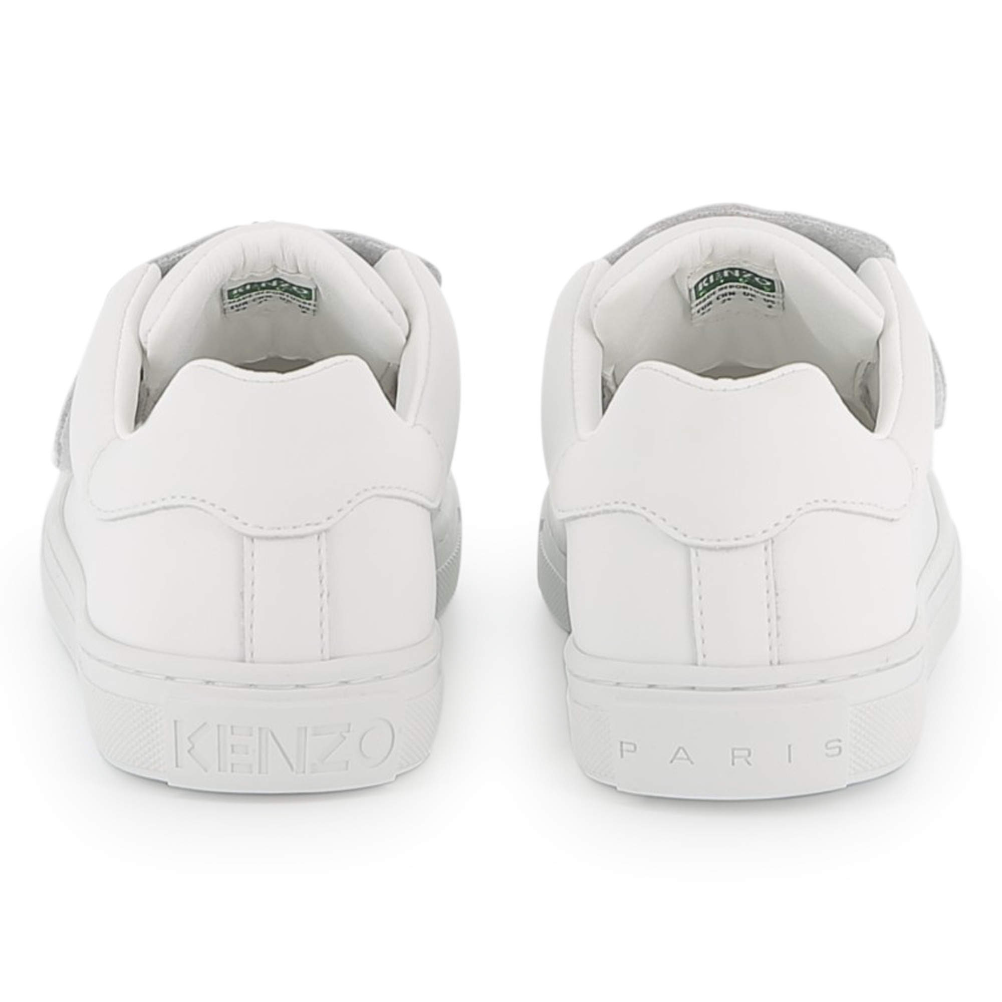 Leren sneakers met klittenband KENZO KIDS Voor