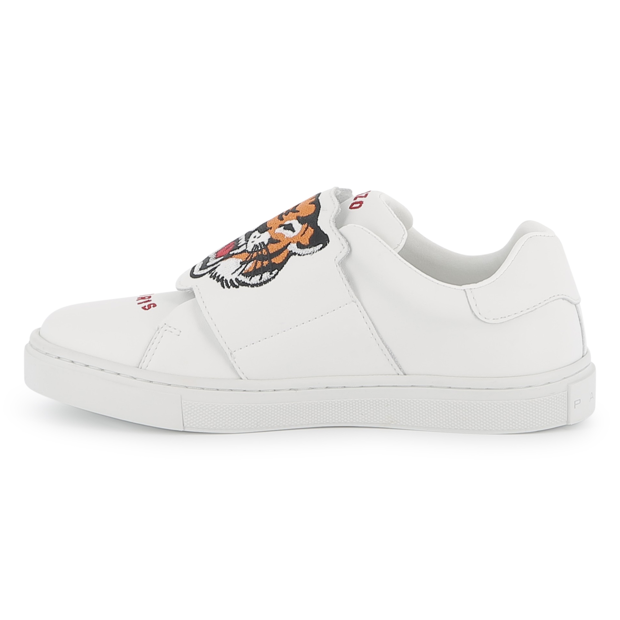 Leather hook-and-loop trainers KENZO KIDS for UNISEX