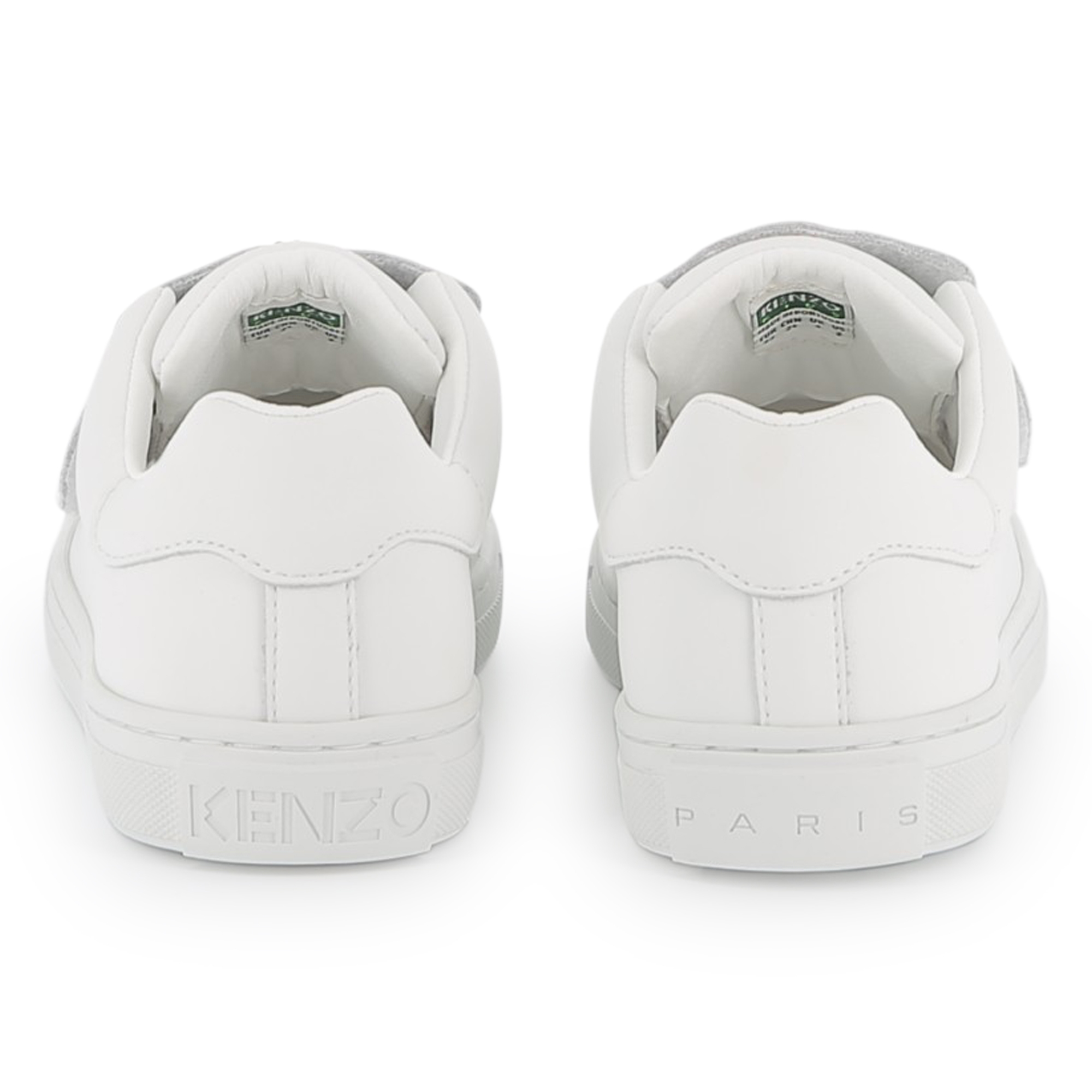 Leather hook-and-loop trainers KENZO KIDS for UNISEX