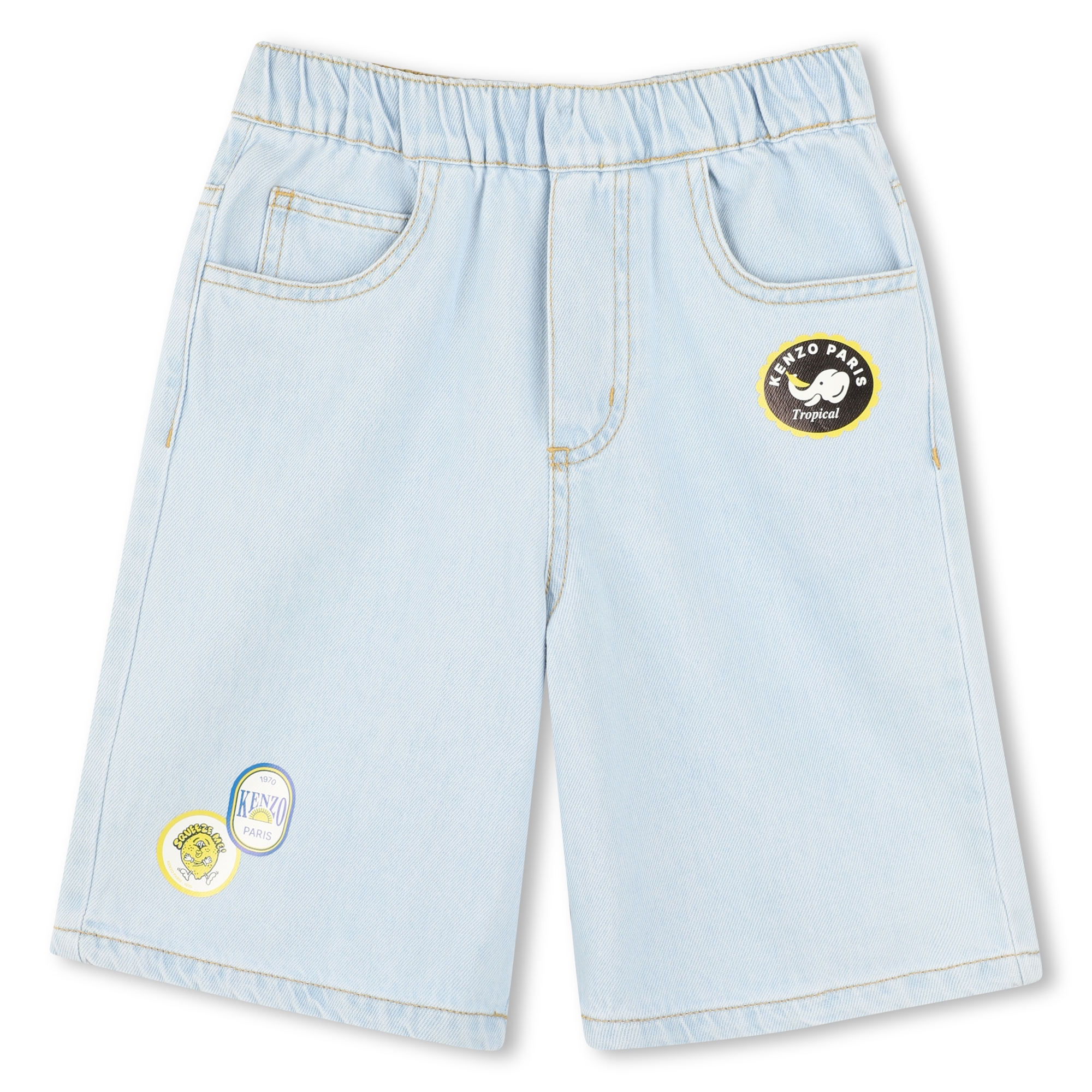 Denim Bermuda shorts KENZO KIDS for BOY