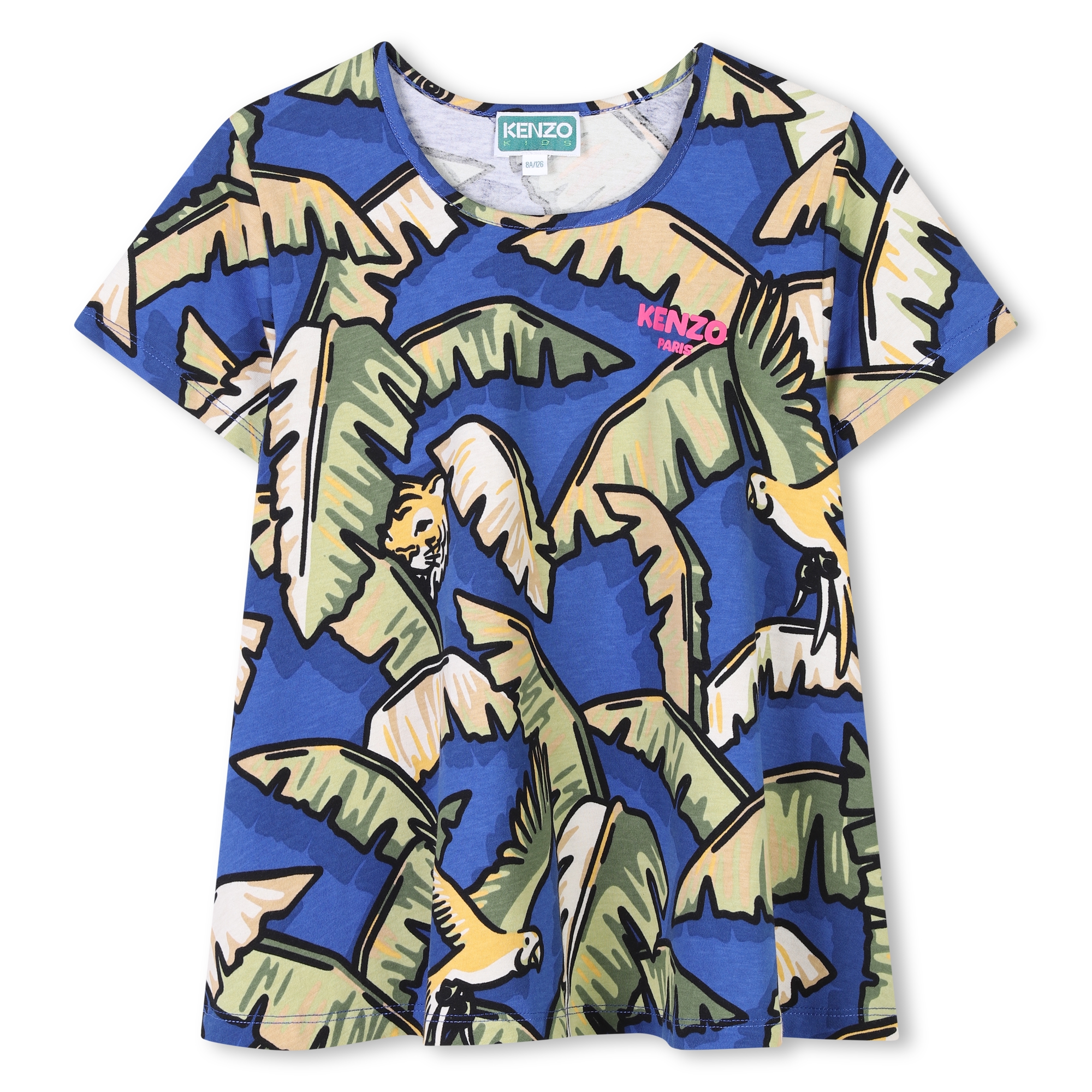 Katoenen T-shirt, korte mouwen KENZO KIDS Voor