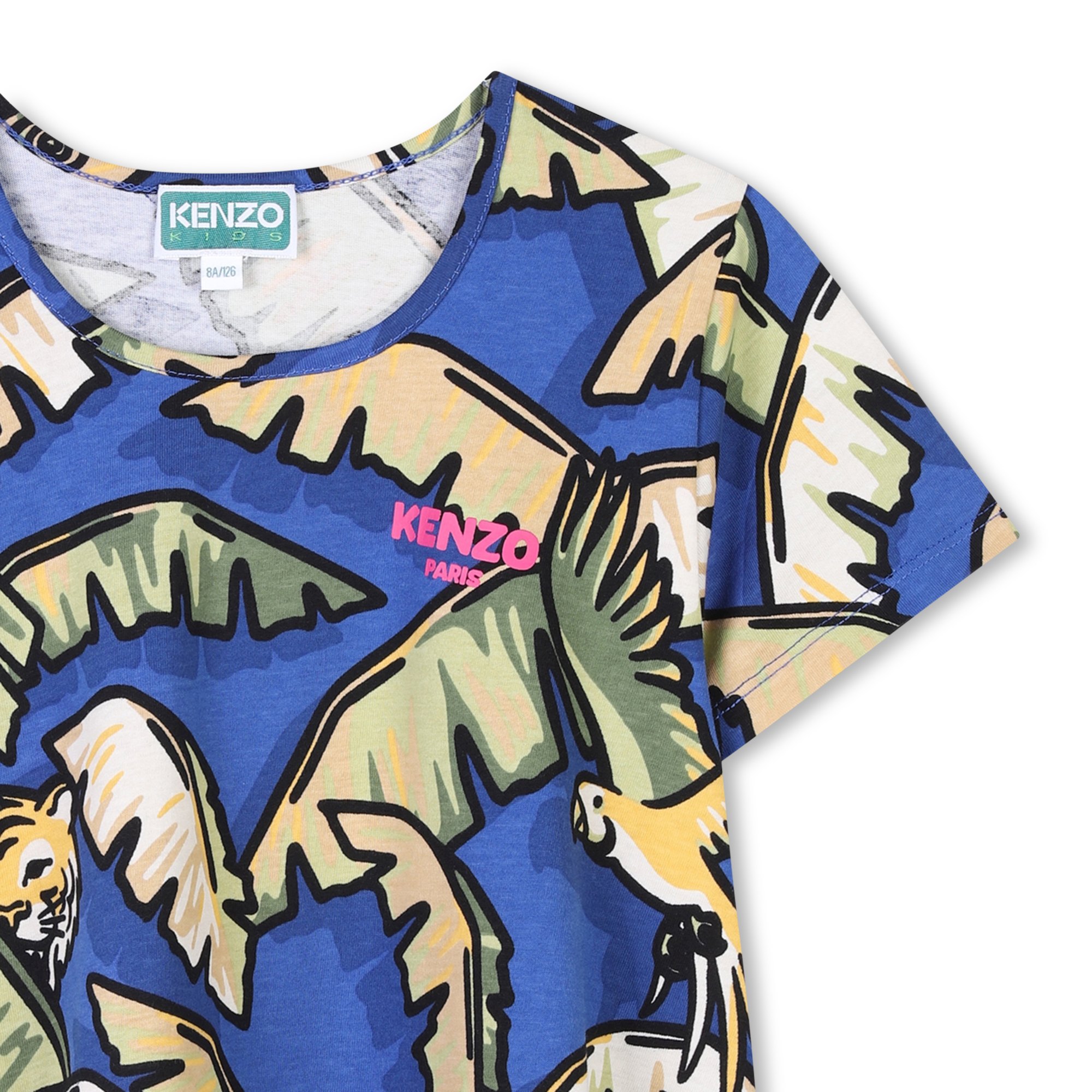 T-shirt manches courtes coton KENZO KIDS pour FILLE