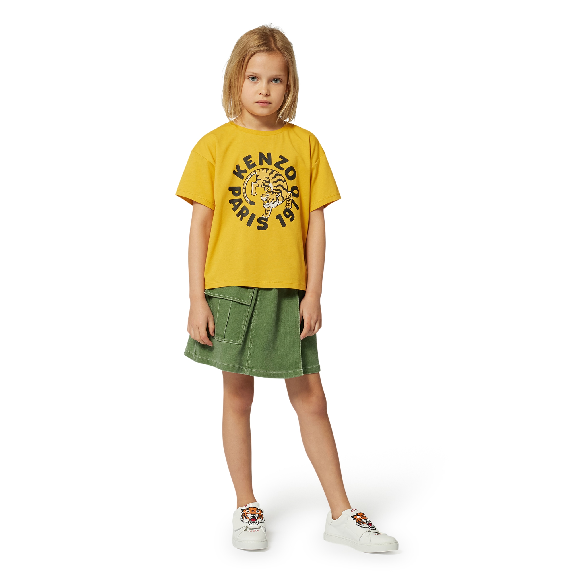 Katoenen T-shirt, korte mouwen KENZO KIDS Voor