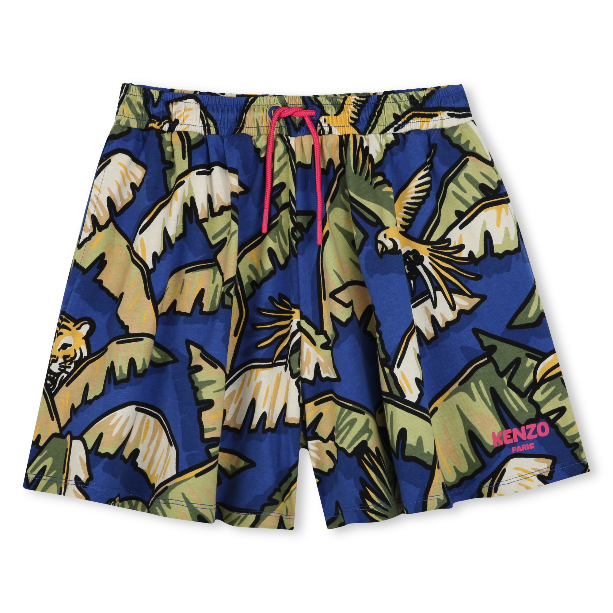 Katoenen short met print KENZO KIDS Voor