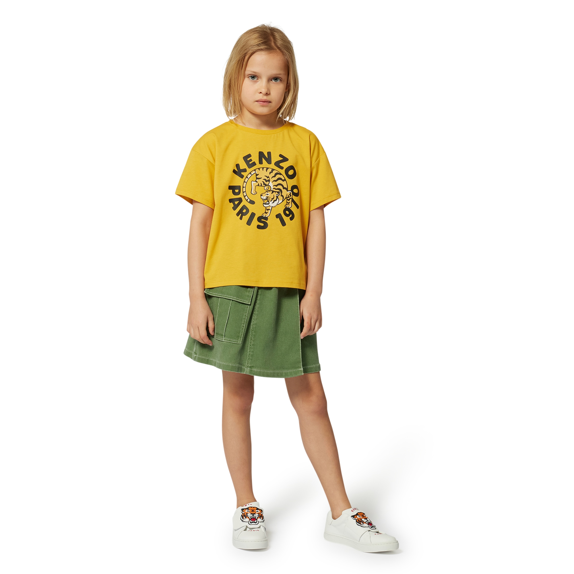 Falda pantalón de algodón KENZO KIDS para NIÑA