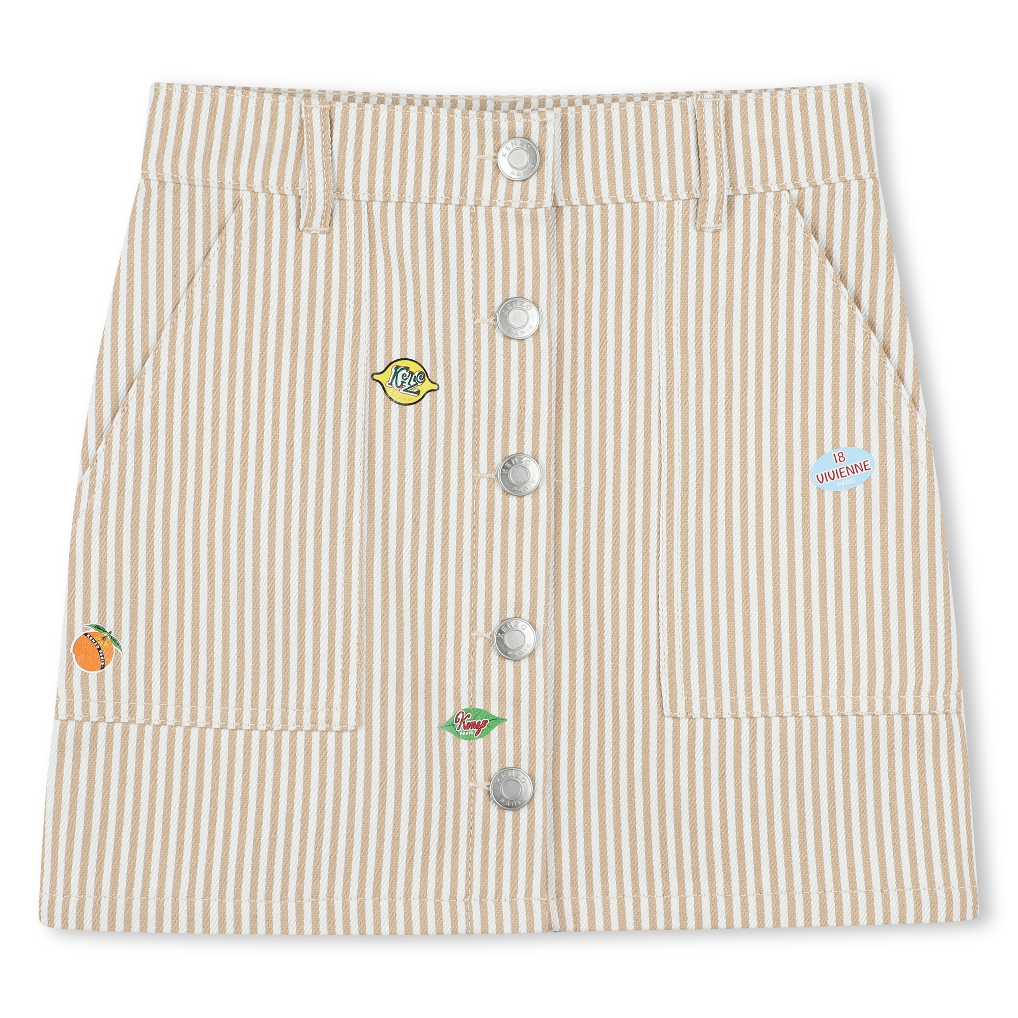 Patched cotton skirt KENZO KIDS for GIRL