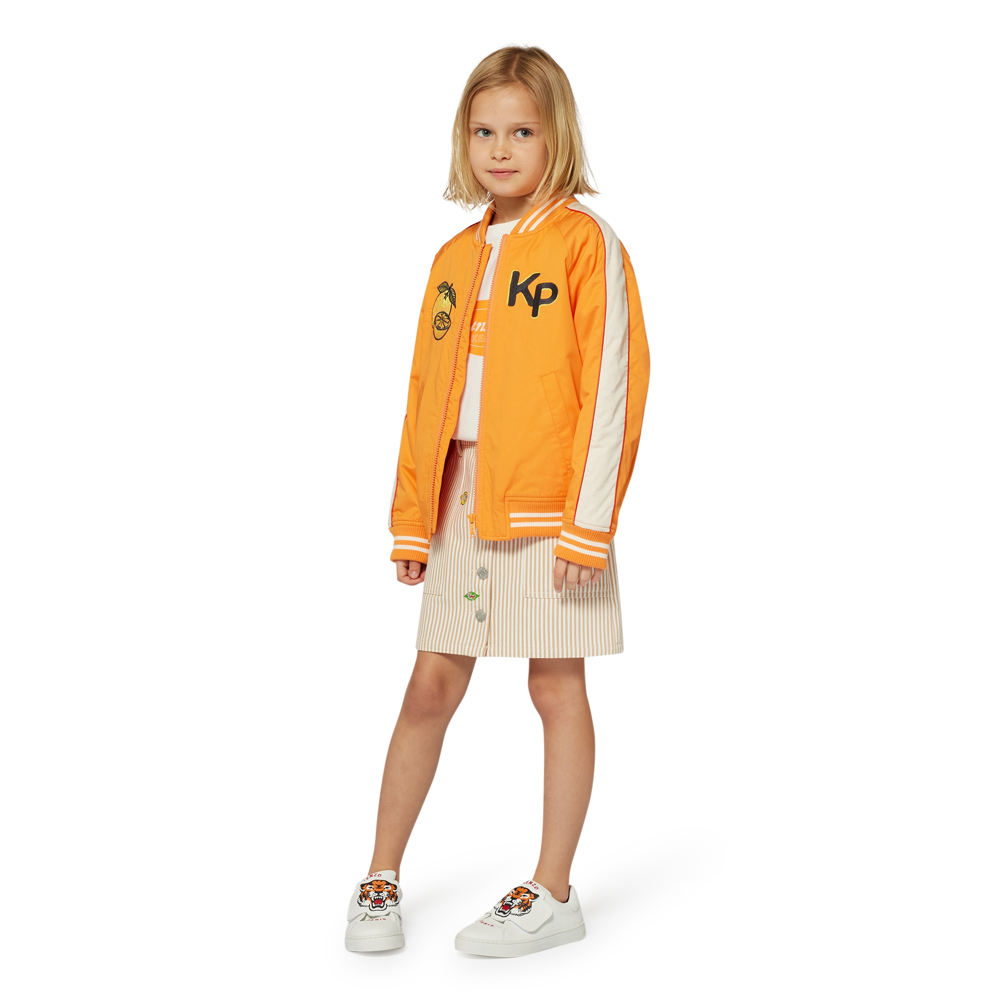 Katoenen rok met badges KENZO KIDS Voor