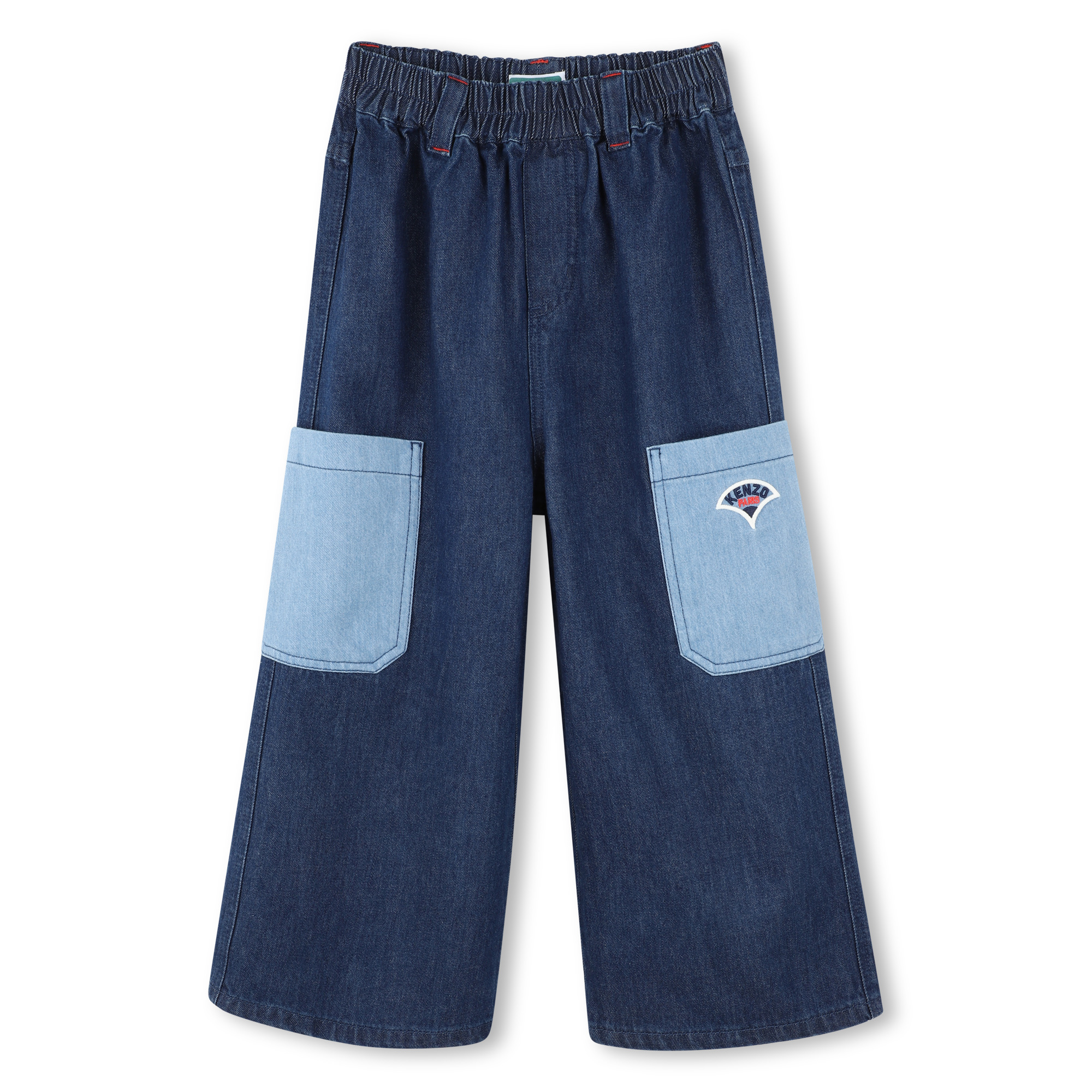 Denim broek elastische taille KENZO KIDS Voor